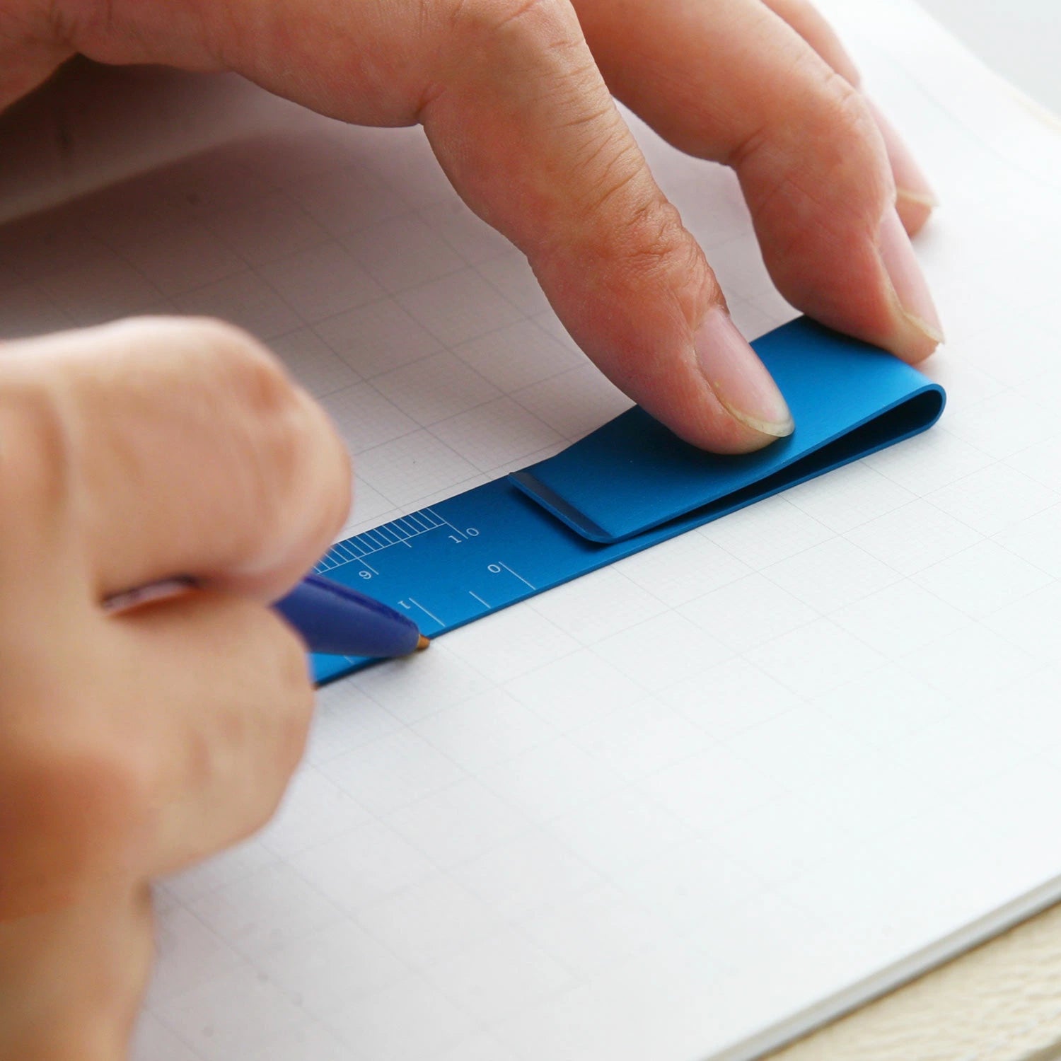 Hightide Ruler Clip for Hobonichi Techo Planner - Perfect for Organizing Notebooks, Journals, and Office Supplies | Ideal for Students, Professionals & Stationery Lovers