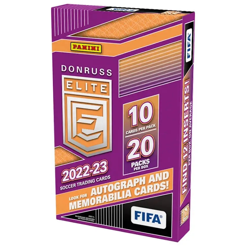 2022-2023 Panini Donruss Elite FIFA Soccer Trading Cards Retail Box - Collect, Trade & Play for Soccer Fans & Card Enthusiasts