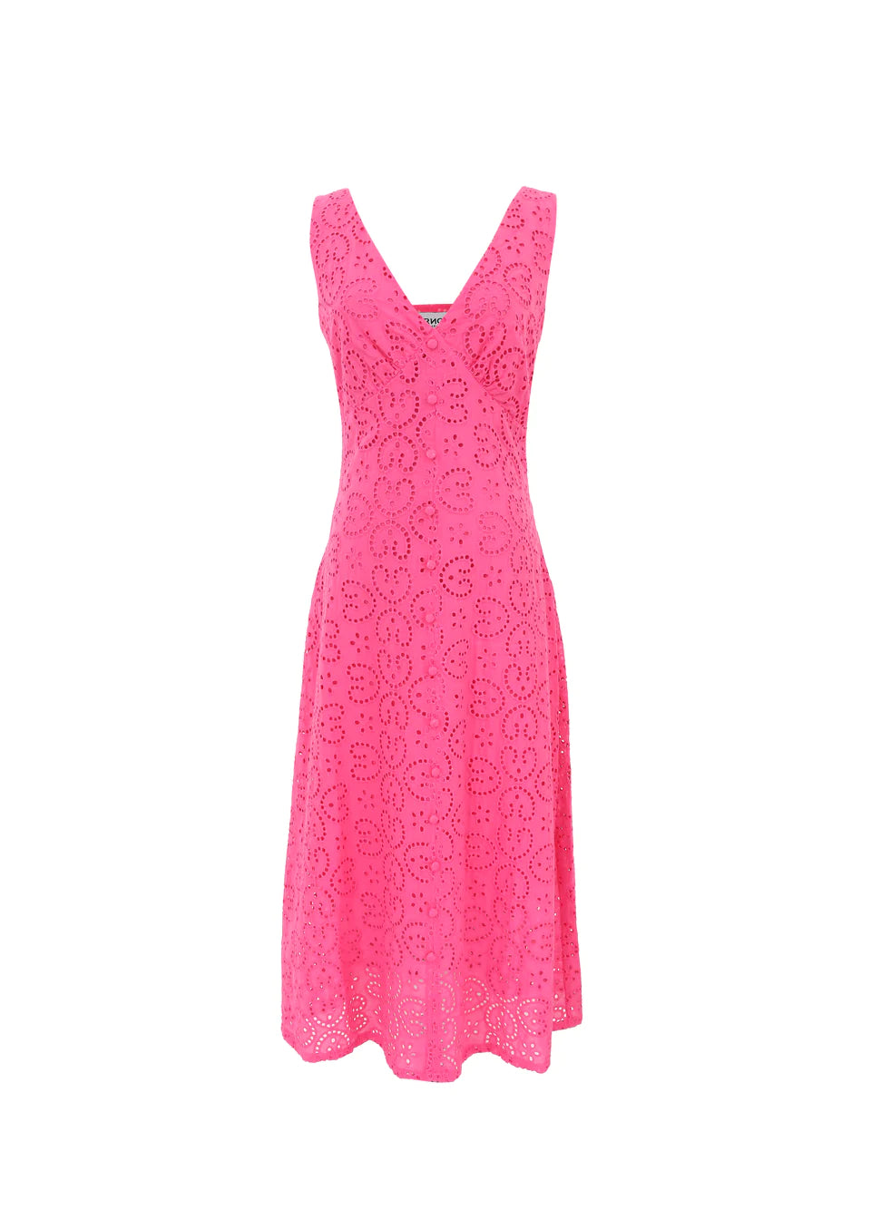 CRISTA MIDI DRESS Women's Floral Print Wrap Dress Fuchsia Pink - Perfect for Summer Parties, Weddings & Date Nights