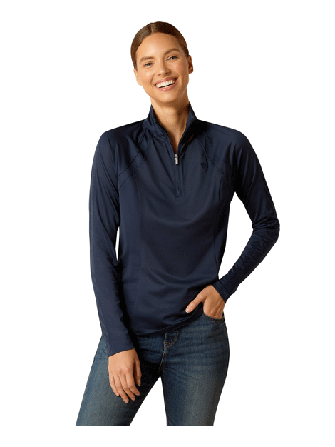 Ariat Sunstopper 3.0 1/4 Zip Performance Pullover - UPF 50+ Sun Protection Shirt for Outdoor Activities, Hiking & Golf