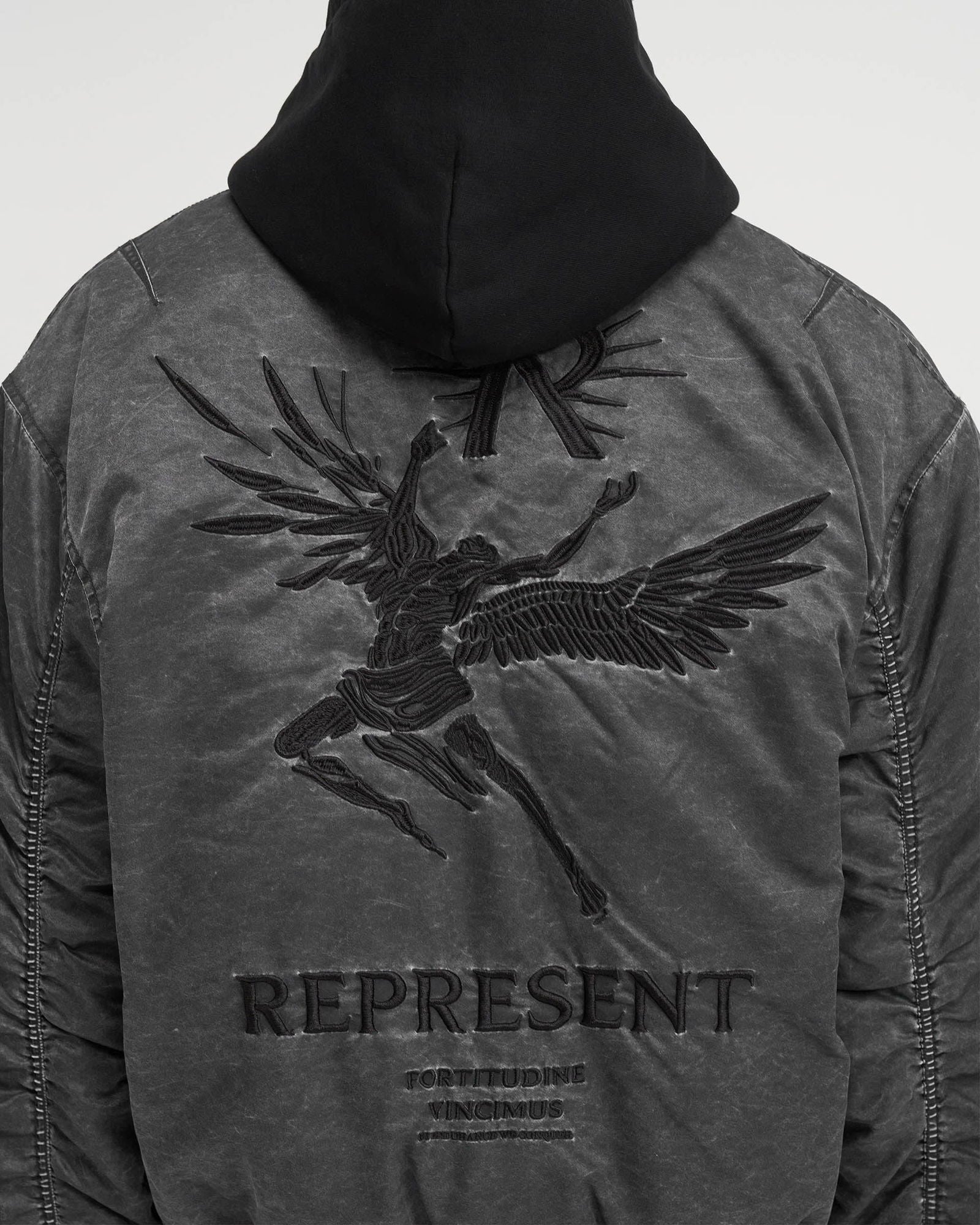REPRESENT Icarus Flight Bomber Jacket - Men's Stylish Aviator Coat for Winter & Fall Fashion - Perfect for Casual Outfits, Streetwear & Night Out