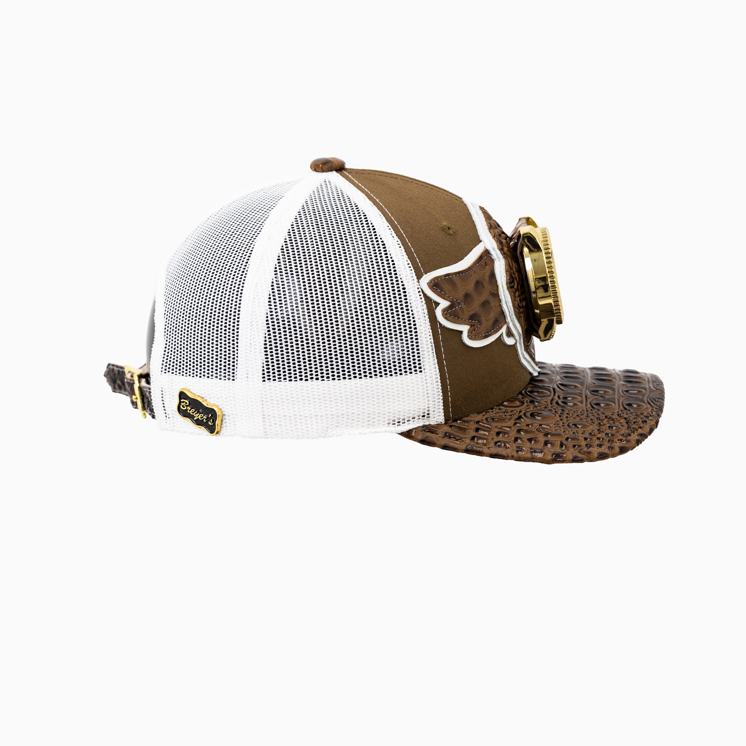 Breyer's Buck 50 Wool Trucker Hat with Leather Visor - Warm Winter Beanie for Men & Women - Perfect for Outdoor Activities, Hiking, and Casual Wear