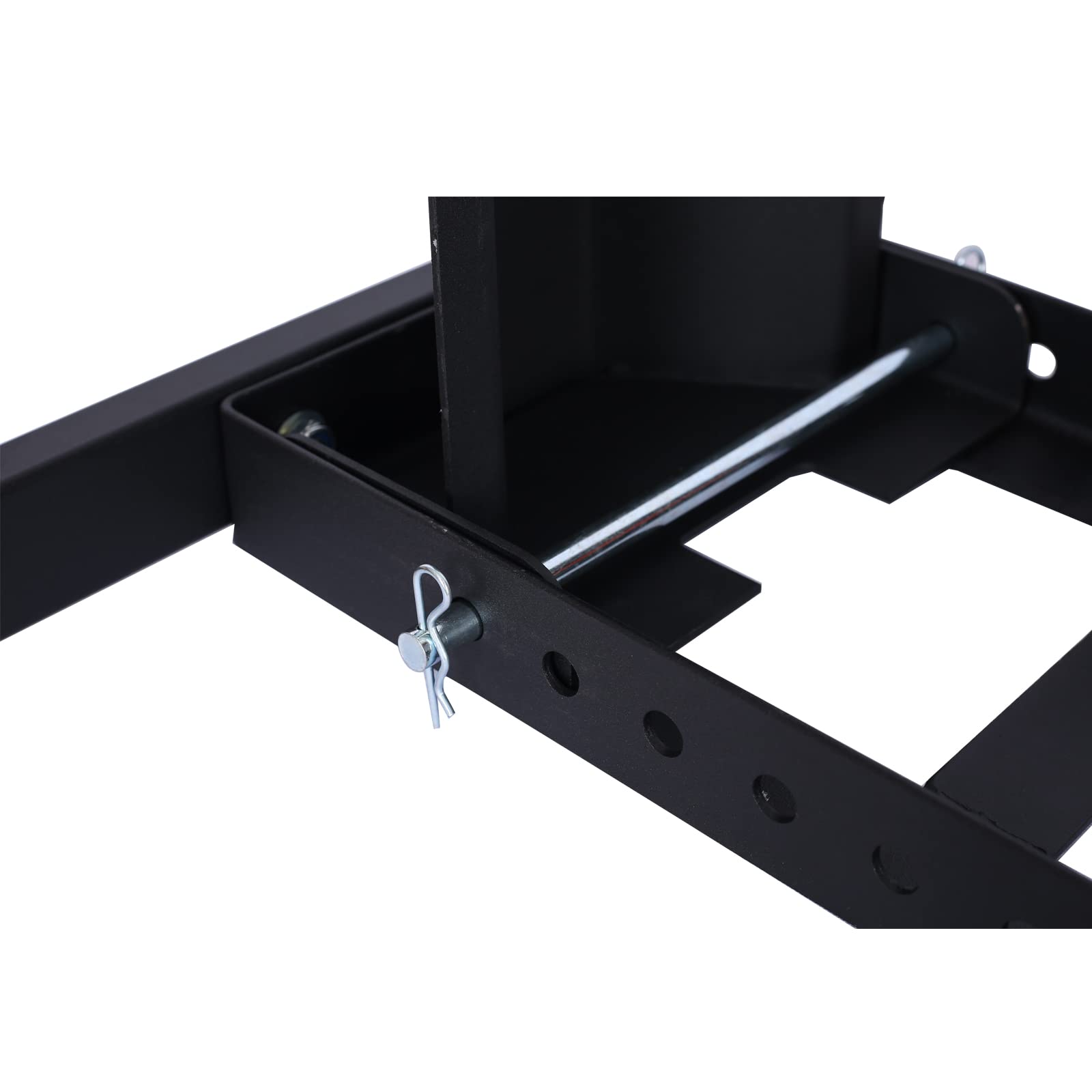 Heavy-Duty Adjustable Motorcycle Wheel Chock 1800lb - for Trailers & Garages