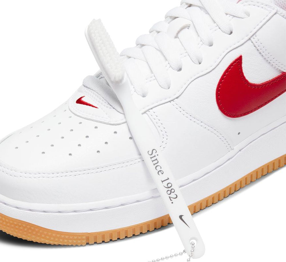Nike Air Force 1 Low Retro White Men's Sneakers - Classic Basketball Shoes for Casual Wear & Street Style Fashion
