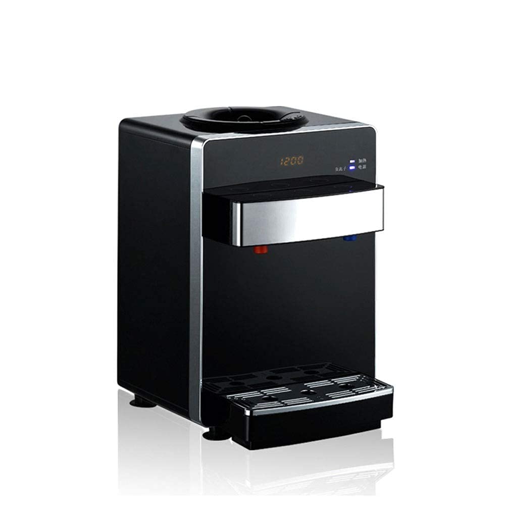 DIEFMJ Smart Desktop Water Dispenser - Mini Countertop Hot & Cold Water Cooler with 3 Temperature Settings - Compact Home & Office Water Dispenser (Black) - Perfect for Kitchen, Dorm Room, Office & Small Spaces
