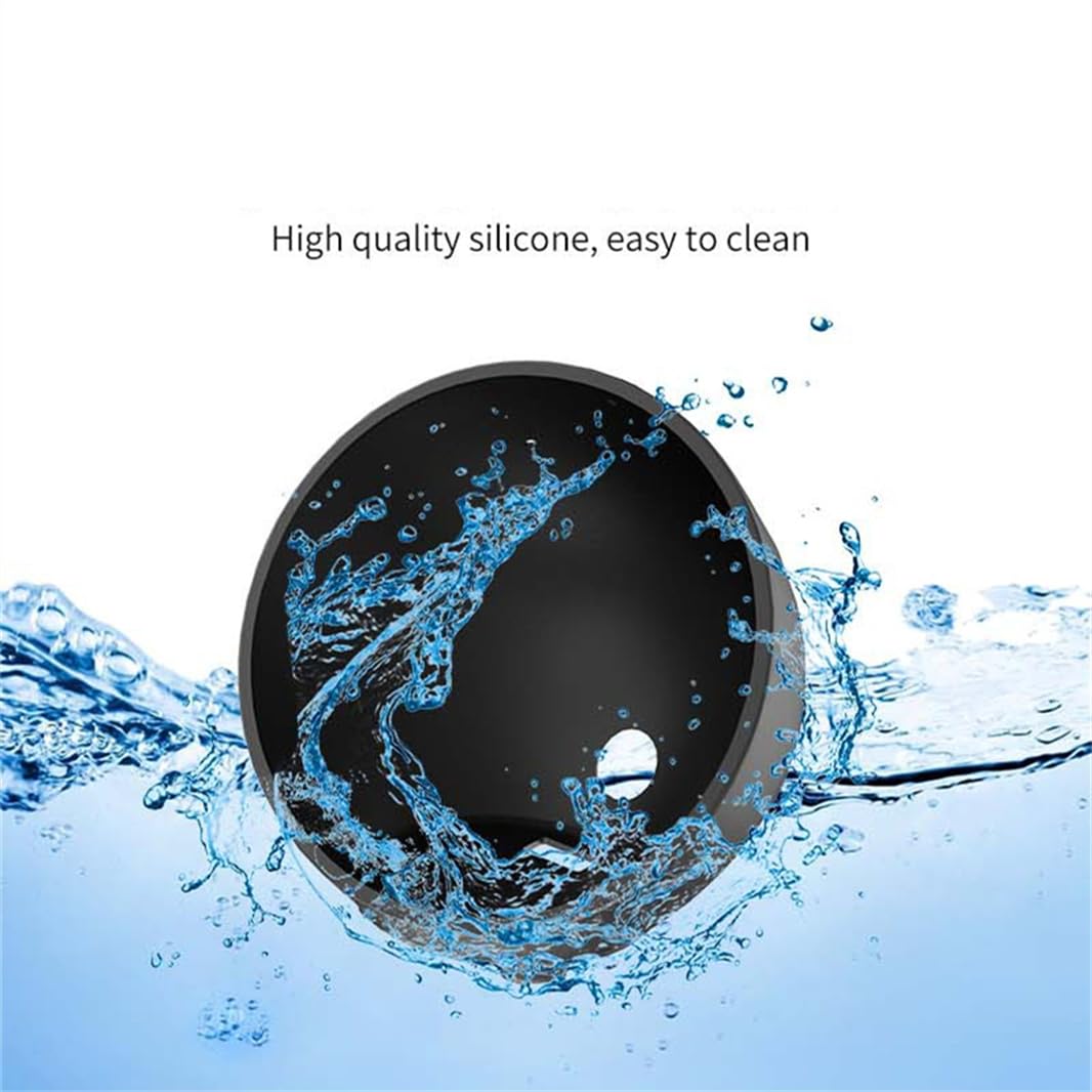 Premium Silicone Protective Case for Amazon Echo Spot 2024 - Shockproof, Dustproof Travel Cover for Smart Speaker - Perfect for Home, Office & Travel Accessories (Black)
