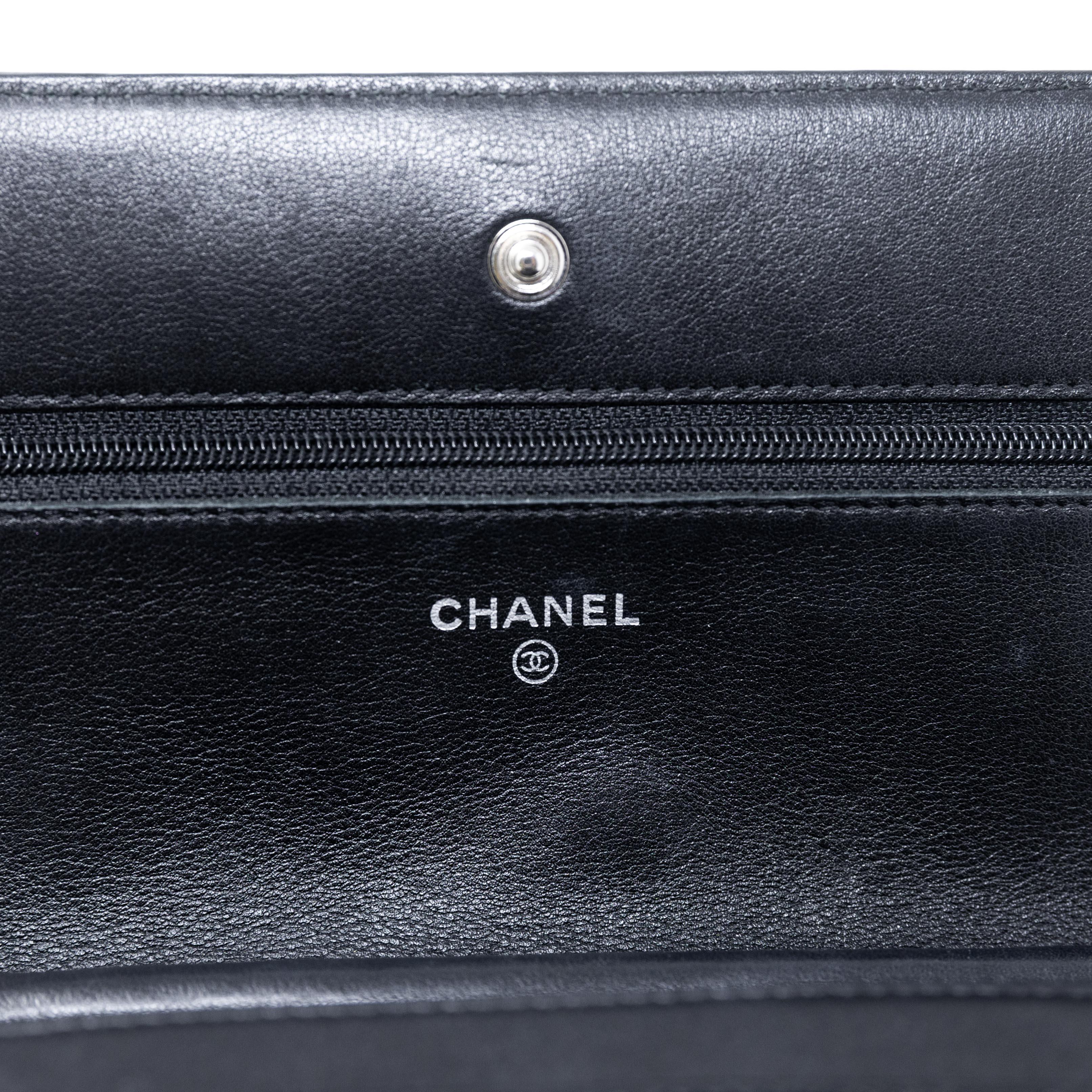 Chanel Black Patent Leather Wallet On Chain Crossbody Bag - Perfect for Evening Events & Daily Essentials