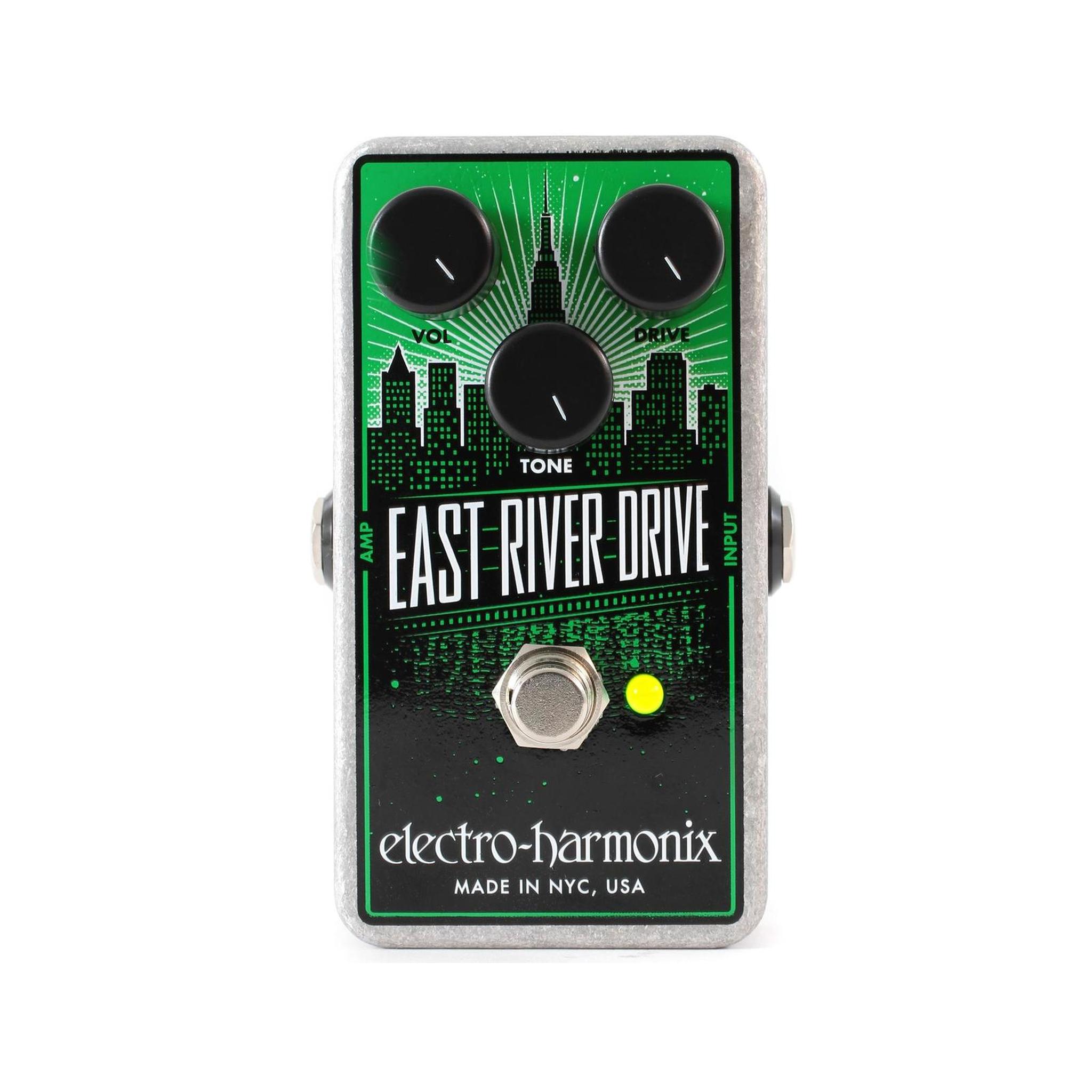 Electro Harmonix East River Drive Overdrive Guitar Effects Pedal - Vintage Tube Sound for Blues & Rock - Perfect for Stage & Studio Use