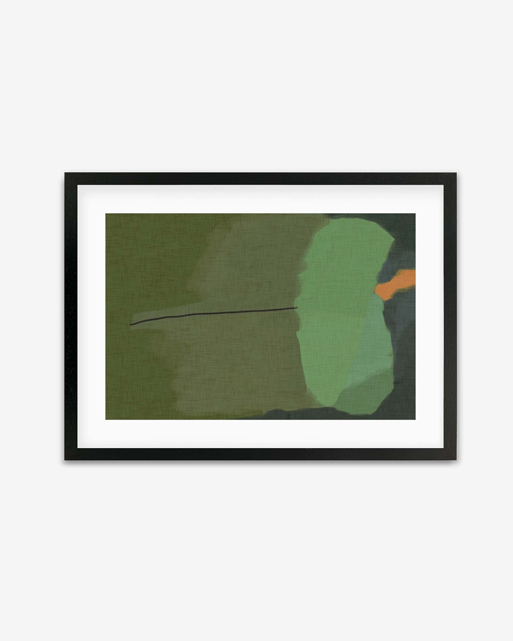 Rothko Green Framed Wall Art Print - Modern Abstract Canvas Painting for Living Room, Bedroom & Office Decor