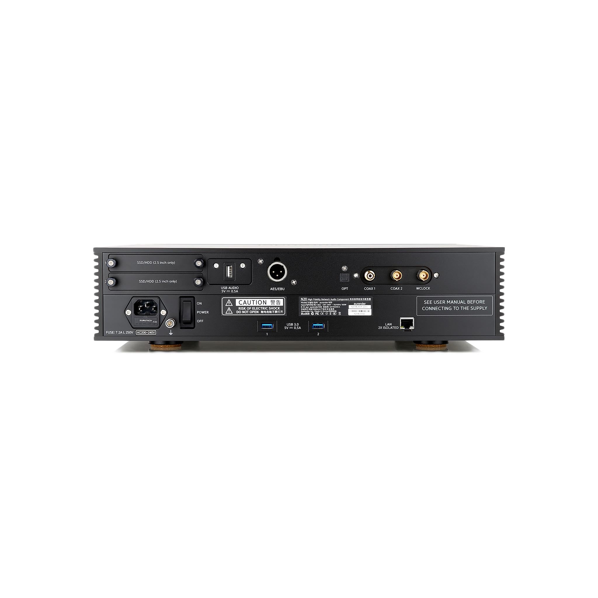 Aurender N20 High-End Music Server & Streamer - Audiophile Grade Network Player for Home Theater & Hi-Fi Systems