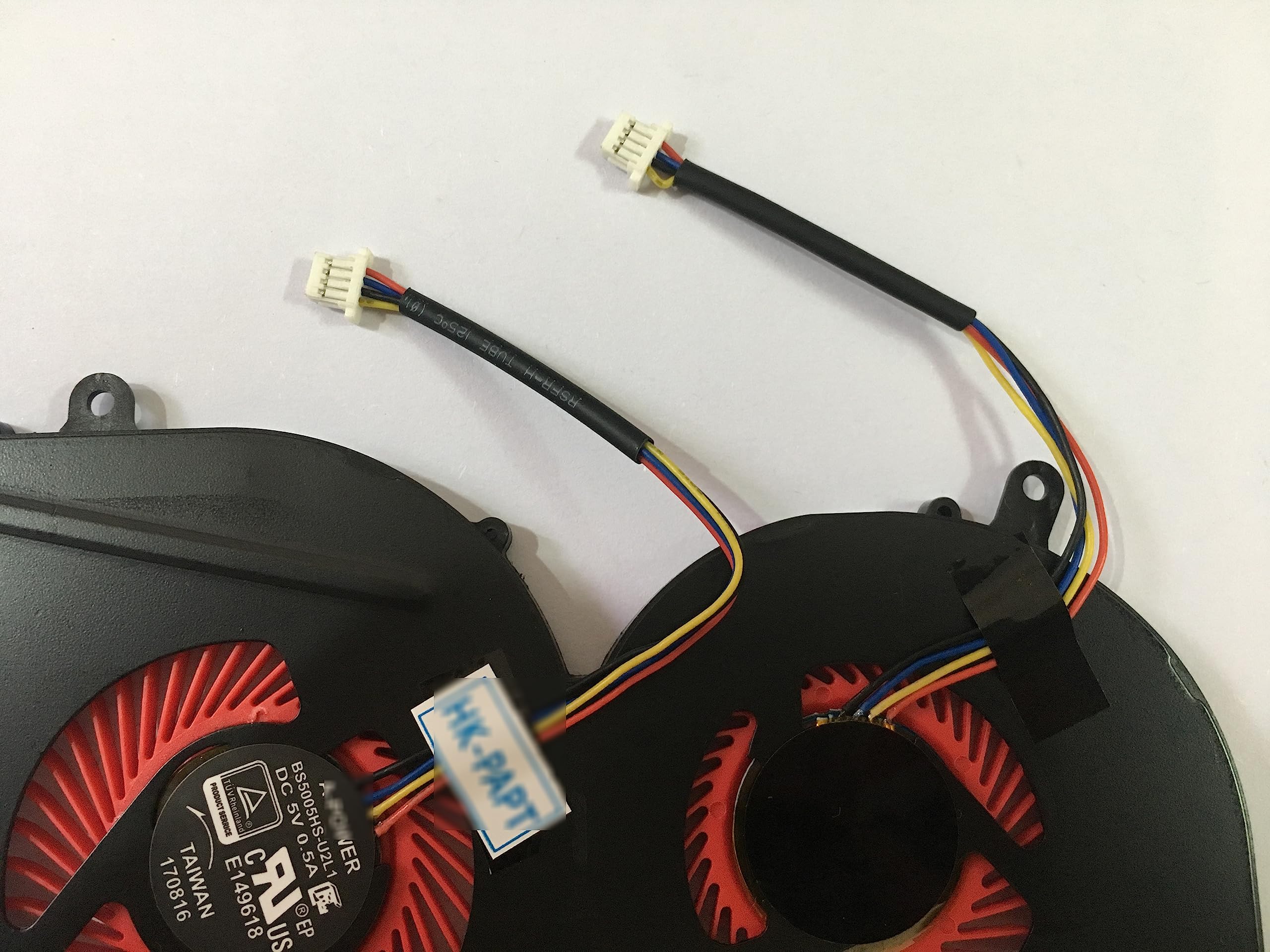 MSI GS63VR Laptop Cooling Fan Replacement for GS63VR 6RF/7RF/Stealth Pro - Compatible with MS-16K2, MS-17B1, BS5005HS-U2L1, BS5005HS-U2F1 Models - GPU & CPU Cooling Fan for Gaming & Performance Laptops