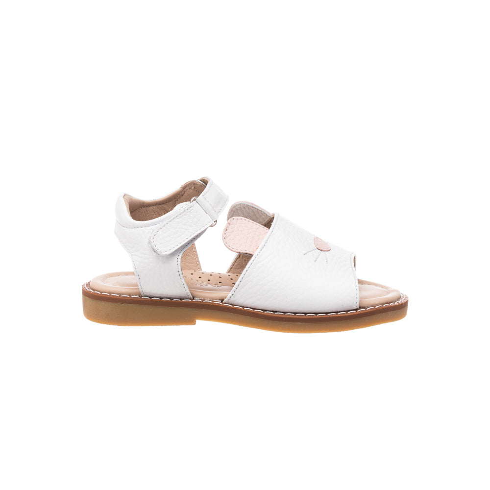 White Bunny Sandals for Women - Cute Comfortable Summer Beach Slides - Perfect for Casual Outings, Vacations, and Poolside Lounging