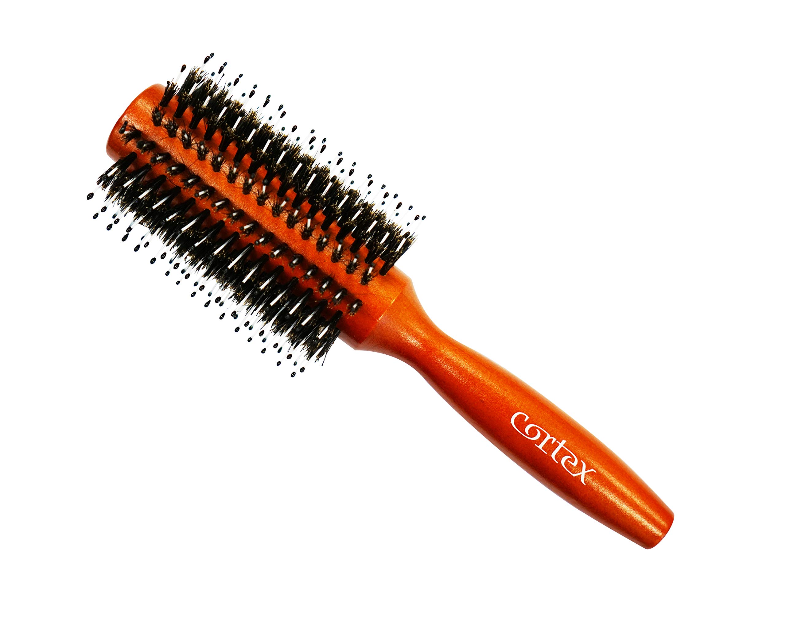 Boar Bristle & Nylon Round Hair Brush for Women & Men - 2.75