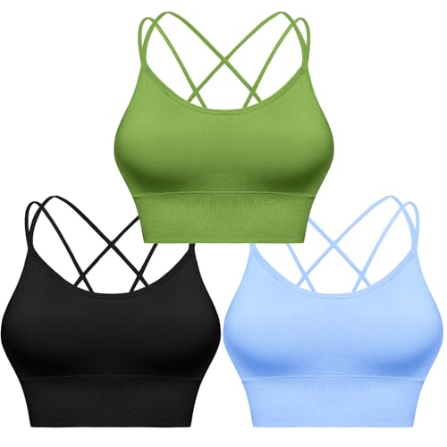 3 Pack-black+olive Green+light Blue