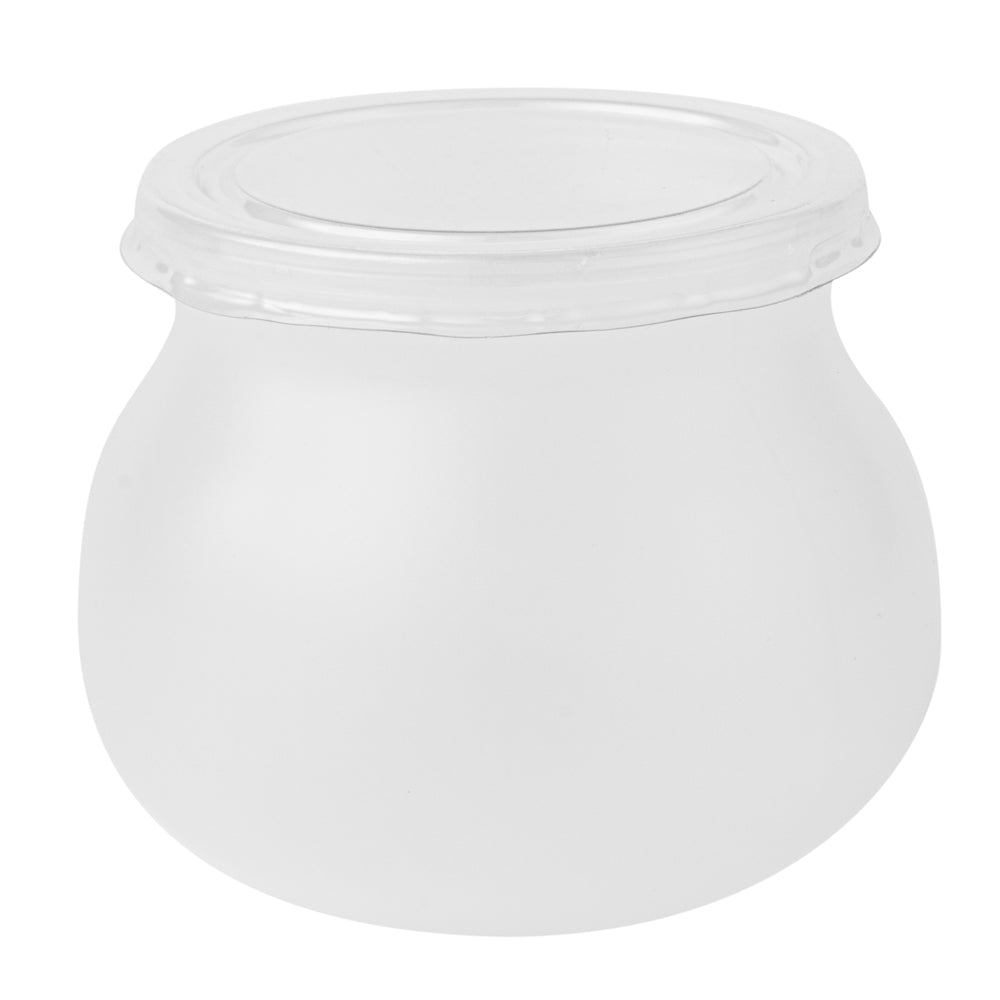 4 oz Frosted Plastic Candy Jars with Lids - 2.5