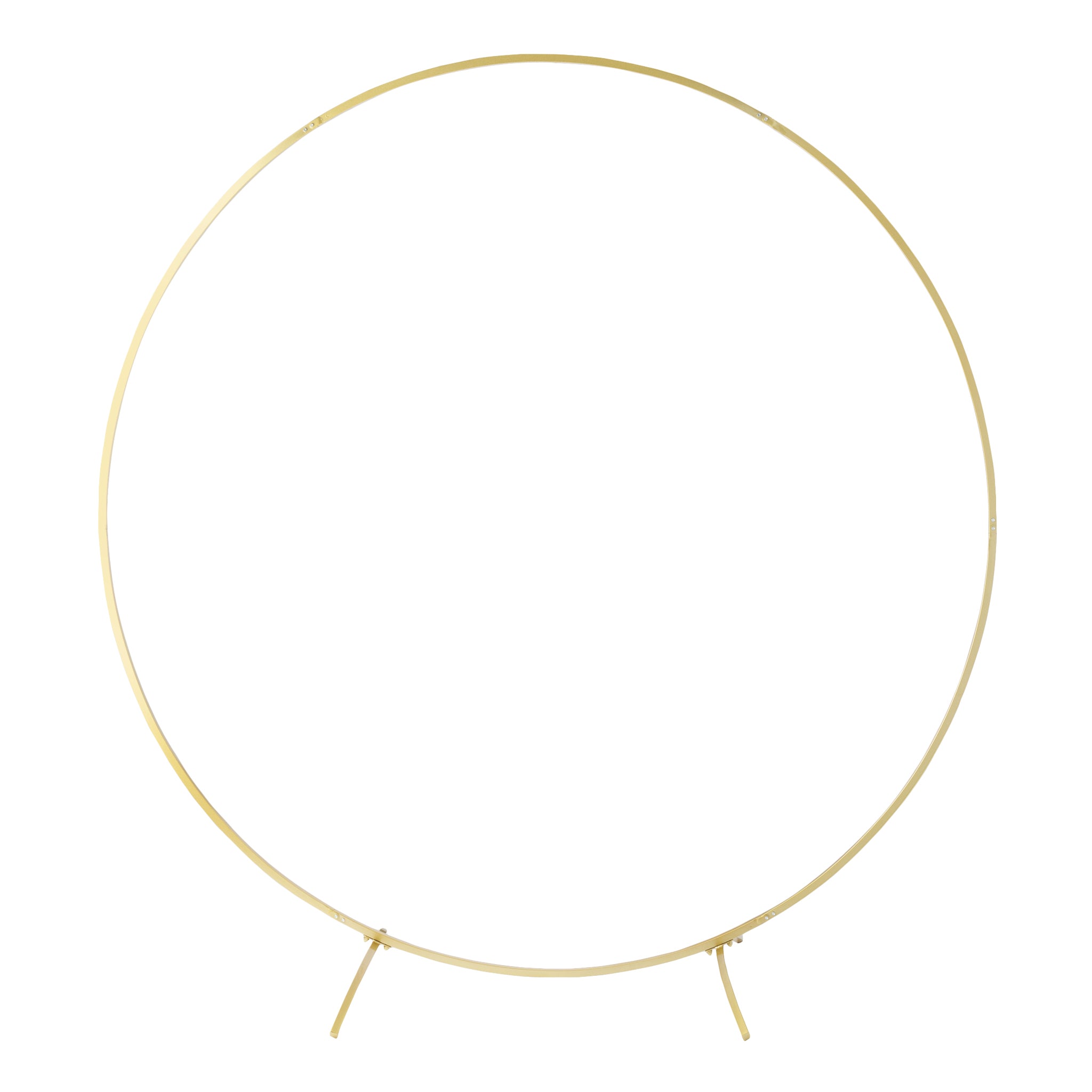 7.5 ft Gold Round Wedding Arch Backdrop Frame Stand - Perfect for Outdoor Ceremonies, Garden Weddings & Photo Shoots