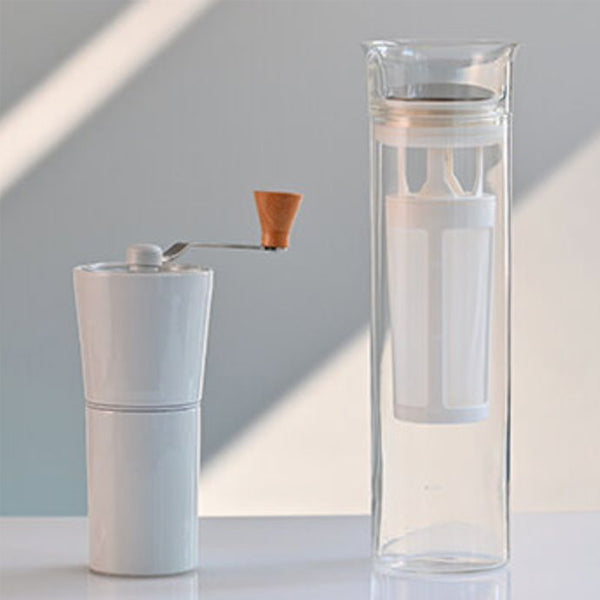 Hario Glass Cold Brew Coffee Pitcher - 32oz Iced Coffee Maker with Lid & Handle, Perfect for Home, Office, or Outdoor Use - BPA-Free, Easy to Clean, Ideal for Iced Tea & Cold Brew Coffee Lovers
