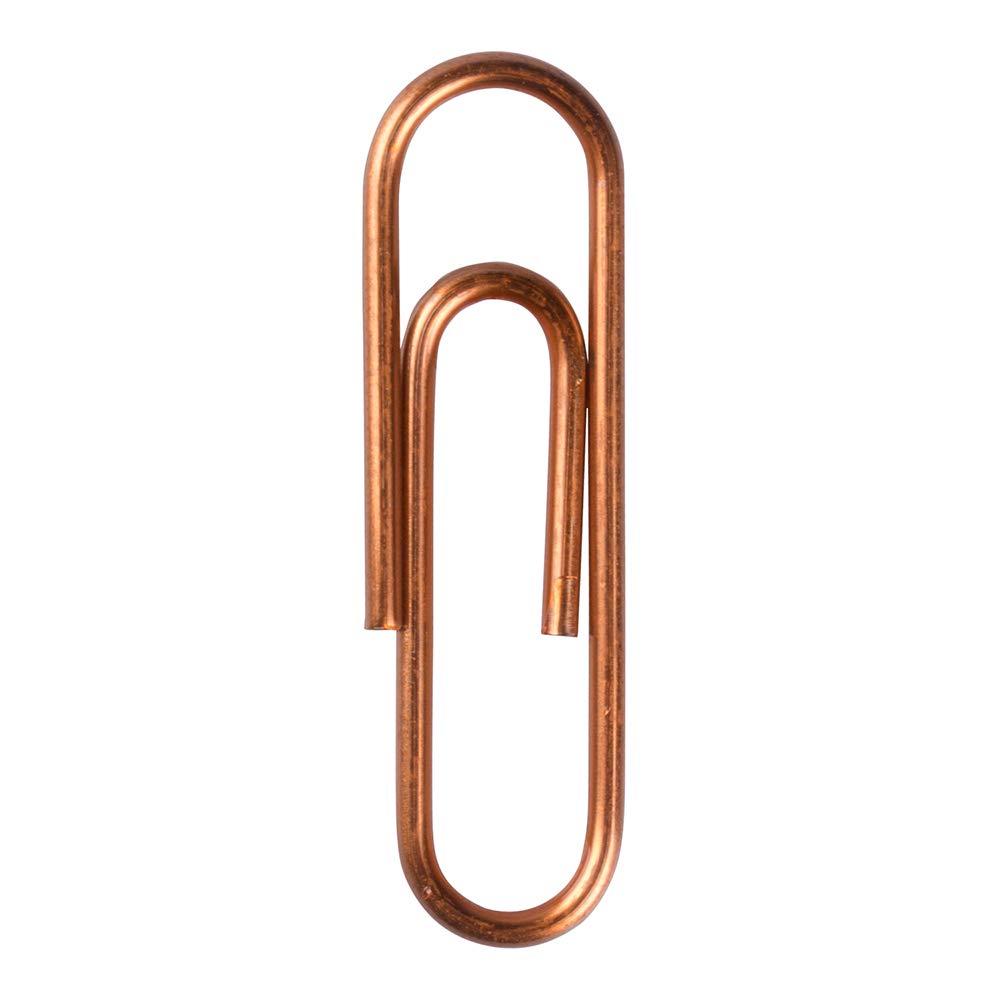JAM Paper Rose Gold Small Standard Paper Clips - 100 Pack - Premium Office & School Supplies for Organizing Documents, Notes & Files