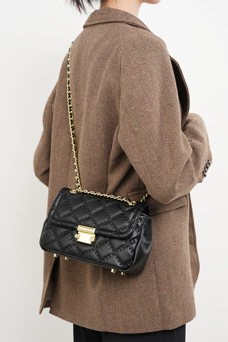 Stylish Quilted Leather Crossbody Chain Bag for Women - Perfect for Parties, Date Nights & Everyday Use