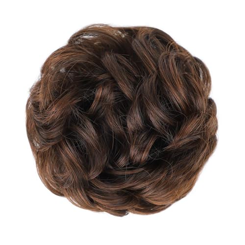 Curly&4/30# (Dark Brown Mixed Light Auburn)