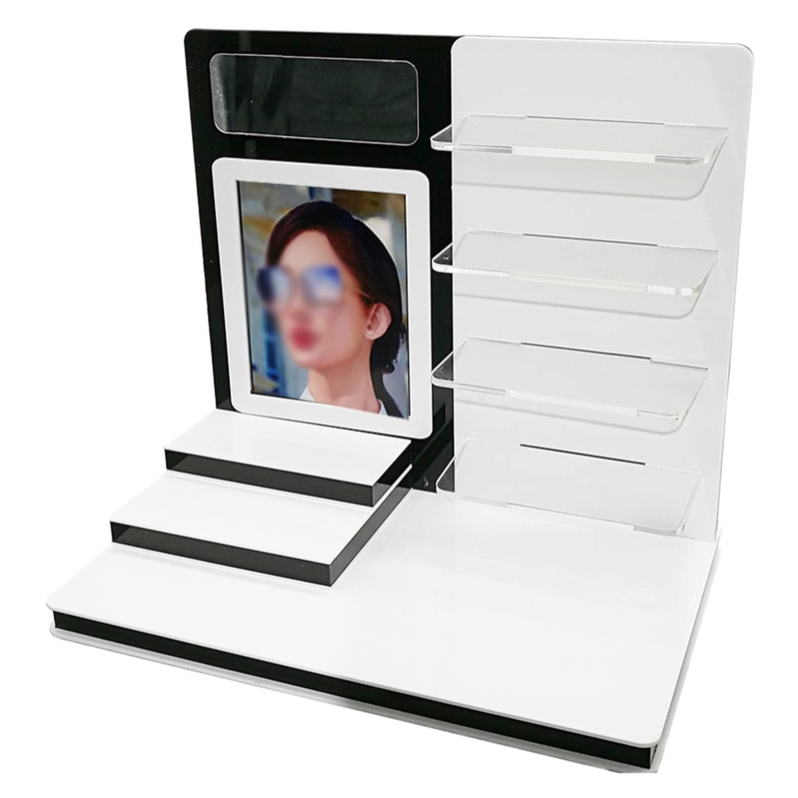 TOMYEUS Acrylic Eyeglasses Display Stand - Sunglasses Holder & Organizer for Retail Stores, Optical Shops, and Countertop Decoration - Perfect for Showcasing Glasses in Boutiques, Jewelry Stores, and Fashion Retail Displays