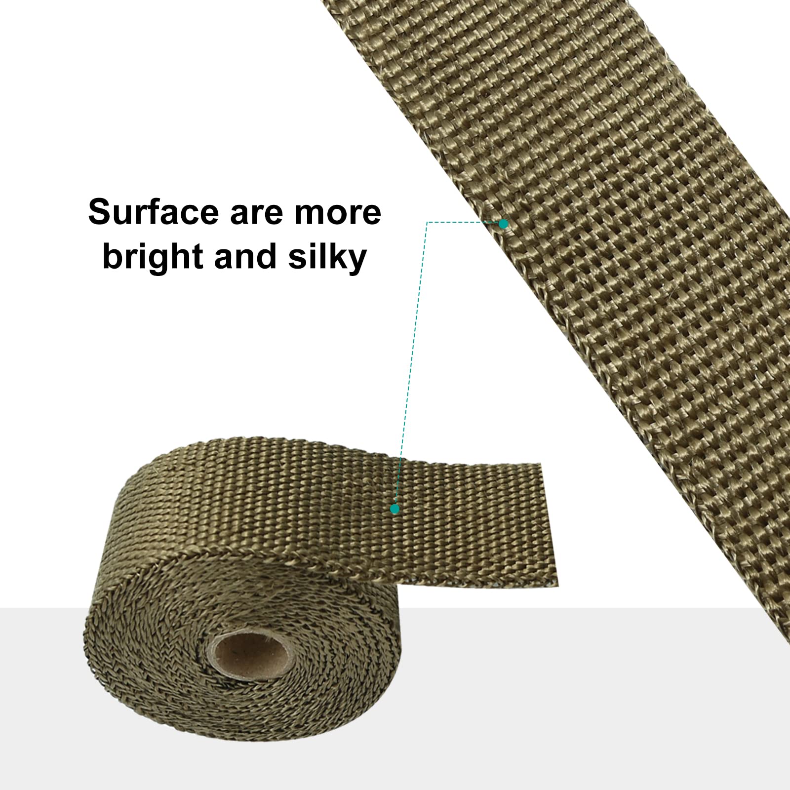 High-Temperature Stove Flue Fireproof Wrap - Heat Resistant Fiberglass Insulation Tape for Motorcycle Exhaust Pipes & Chimneys | Perfect for Fireplace Safety, BBQ Grills & Automotive Protection