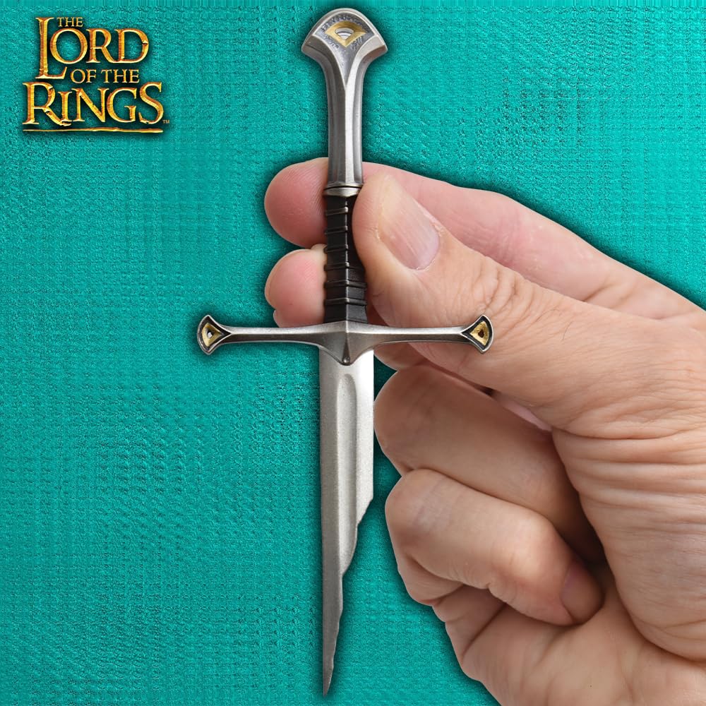 United Cutlery Shards of Narsil Statue - Official Lord of The Rings Licensed Collectible | 1/5 Scale Hand-Painted Polyresin Replica | LOTR Merchandise with Certificate of Authenticity | Perfect for Display in Home, Office, or LOTR Fan Collection