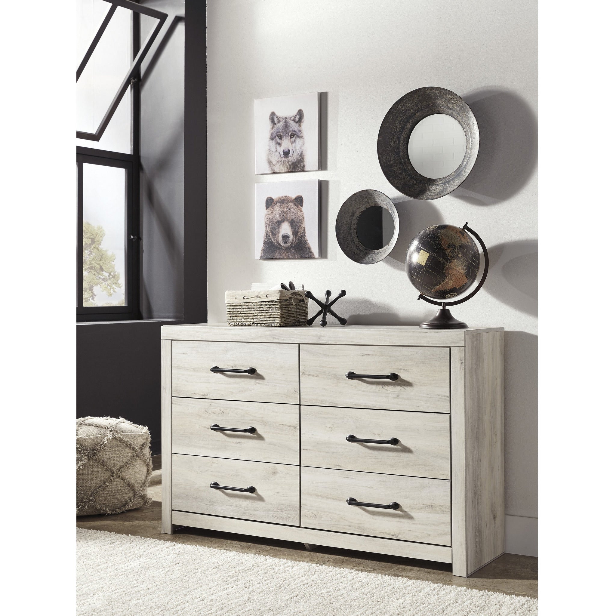 Cambeck Dresser - Modern 6-Drawer Chest for Bedroom, Living Room & Office - Solid Wood Storage Furniture for Home Organization