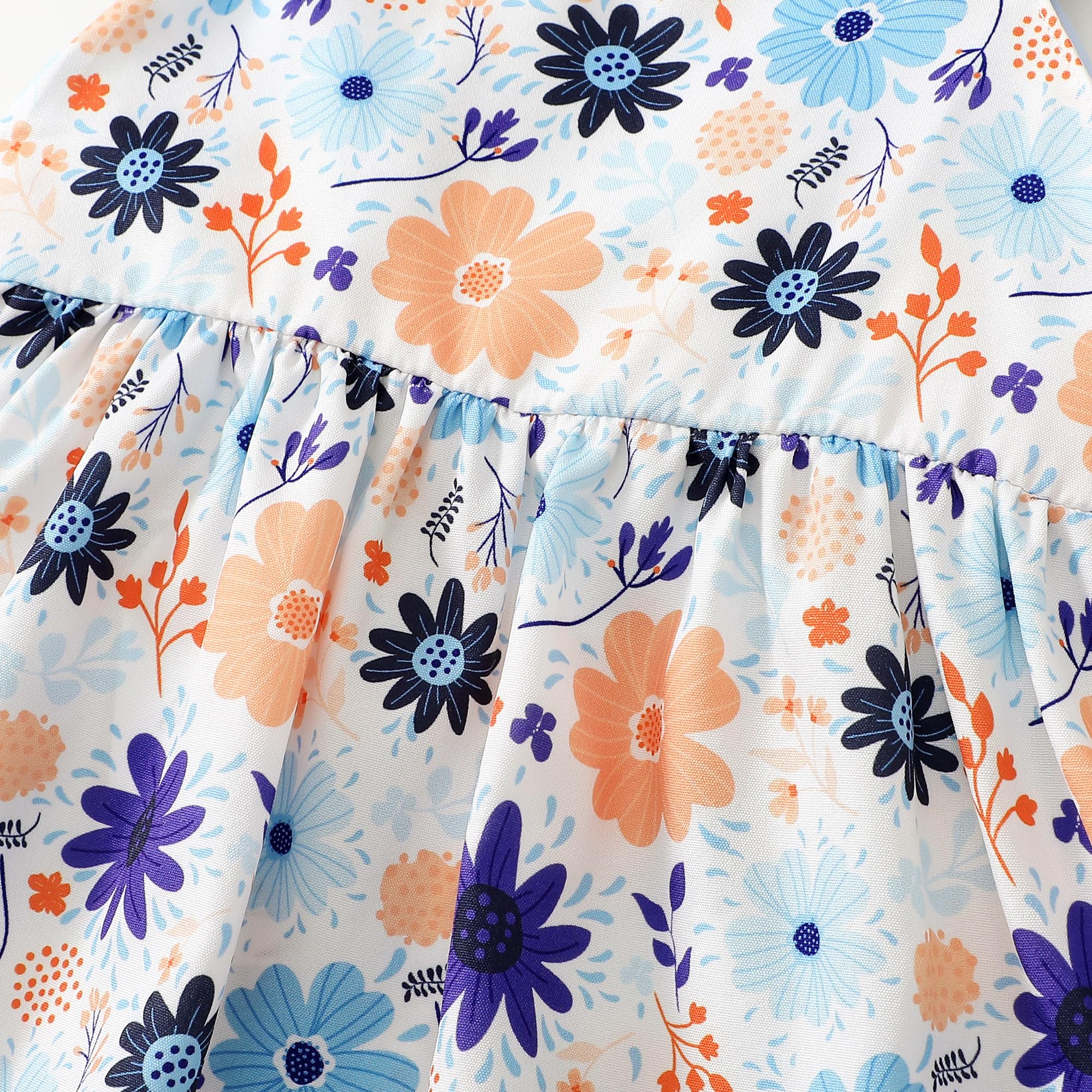 Newborn Baby Girl Dress - Toddler Halter Backless Sleeveless Flower Sundress | Summer Clothes for Infant Girls | Perfect for Beach, Party & Photo Shoots