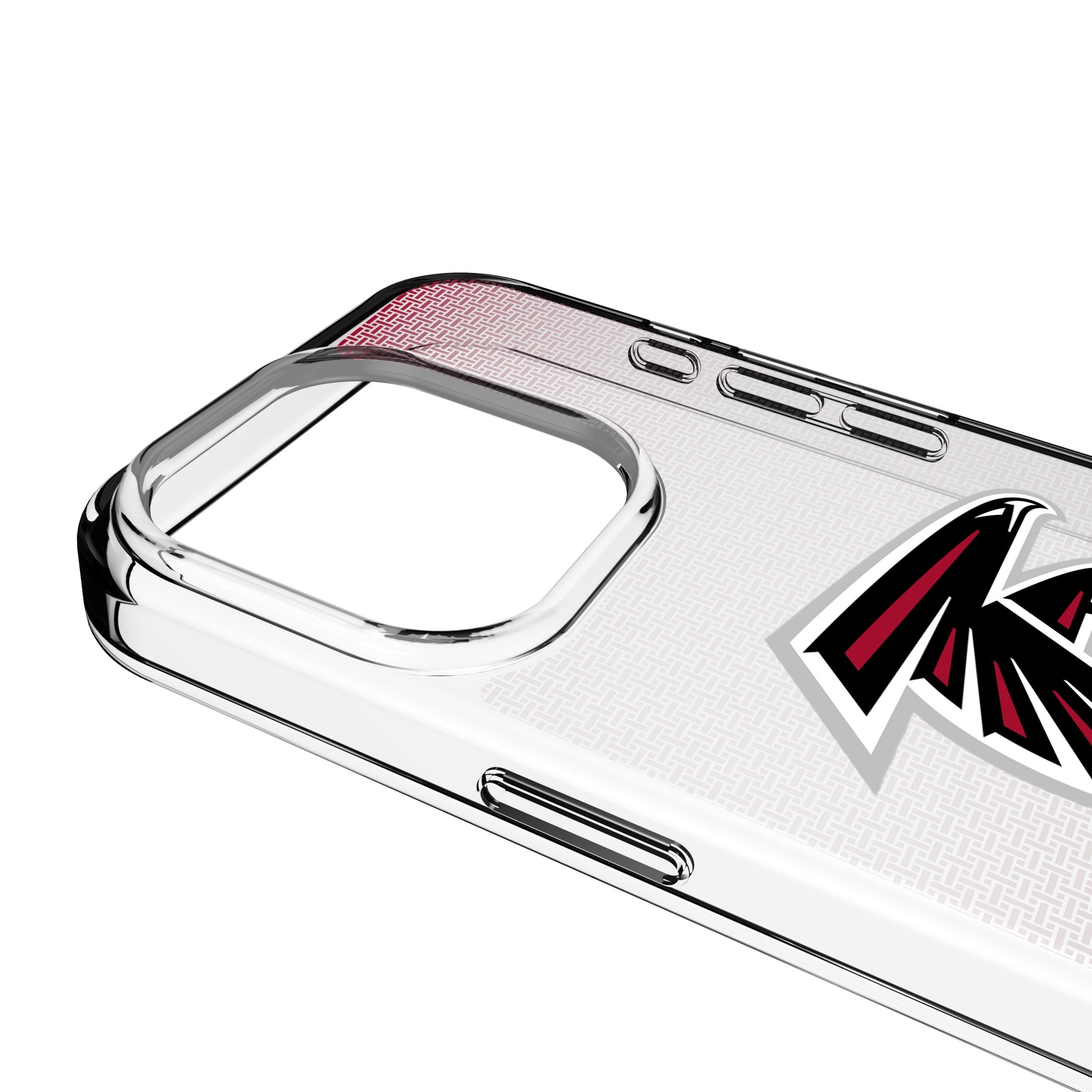 Atlanta Falcons Clear Linen Phone Case for Apple iPhone - Durable & Stylish Protection for Everyday Use, Sports Events, and Falcons Fan Showcase