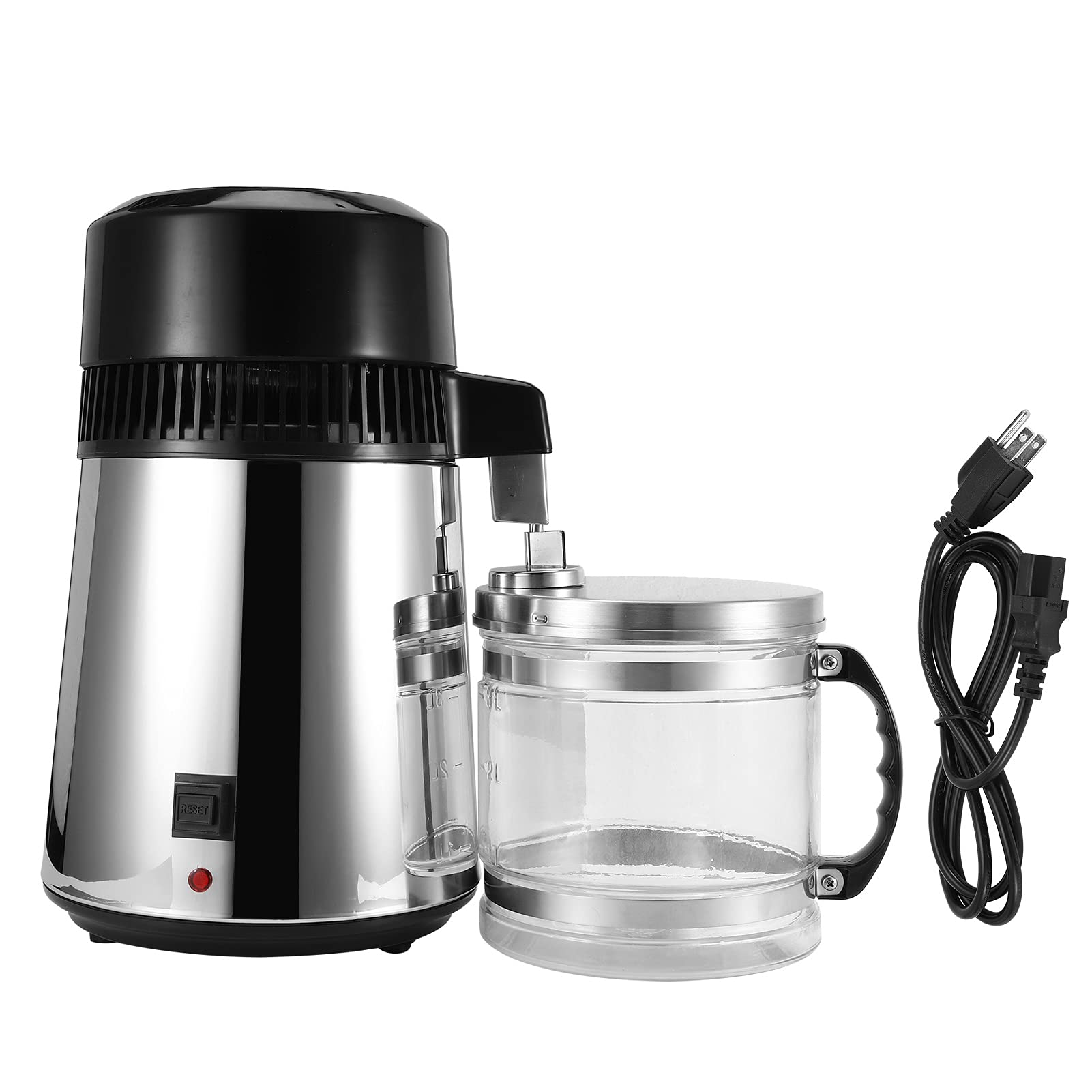**Pure Water Distiller Machine - Automatic Over-Temperature Protection Water Purifier for Office, Lab & Travel | Home, Camping & Emergency Use**