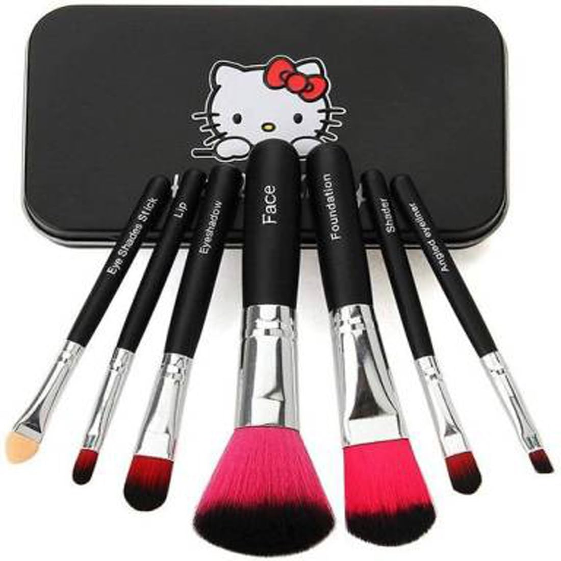 KAARM Professional Makeup Brush Set with Storage Box & Blending Sponge - 12 Piece Cosmetic Brush Kit for Foundation, Eyeshadow, Blush - Perfect for Travel, Home Makeup Vanity & Professional Use