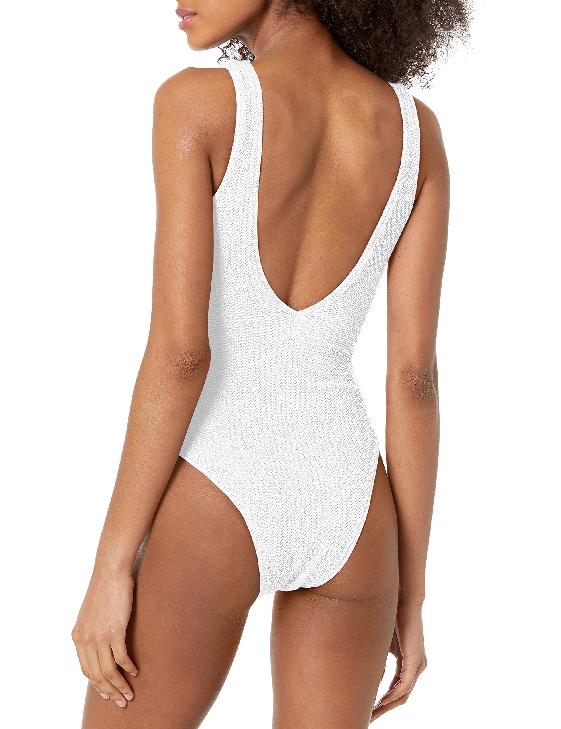 Seafolly Women's One Piece Swimsuit - Deep V Neck & Over The Shoulder Bathing Suit for Beach, Pool & Vacation | Flattering Swimwear for Women