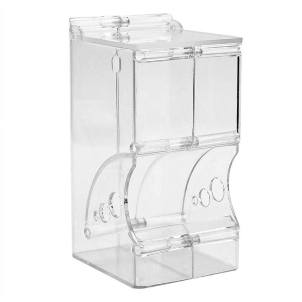 Automatic Transparent Small Animal Food Dispenser - Hamster Feeder, Rabbit Feeder, Guinea Pig Feeder for Chinchilla & Bunny | Perfect for Cage, Hutch & Pet Travel Accessories