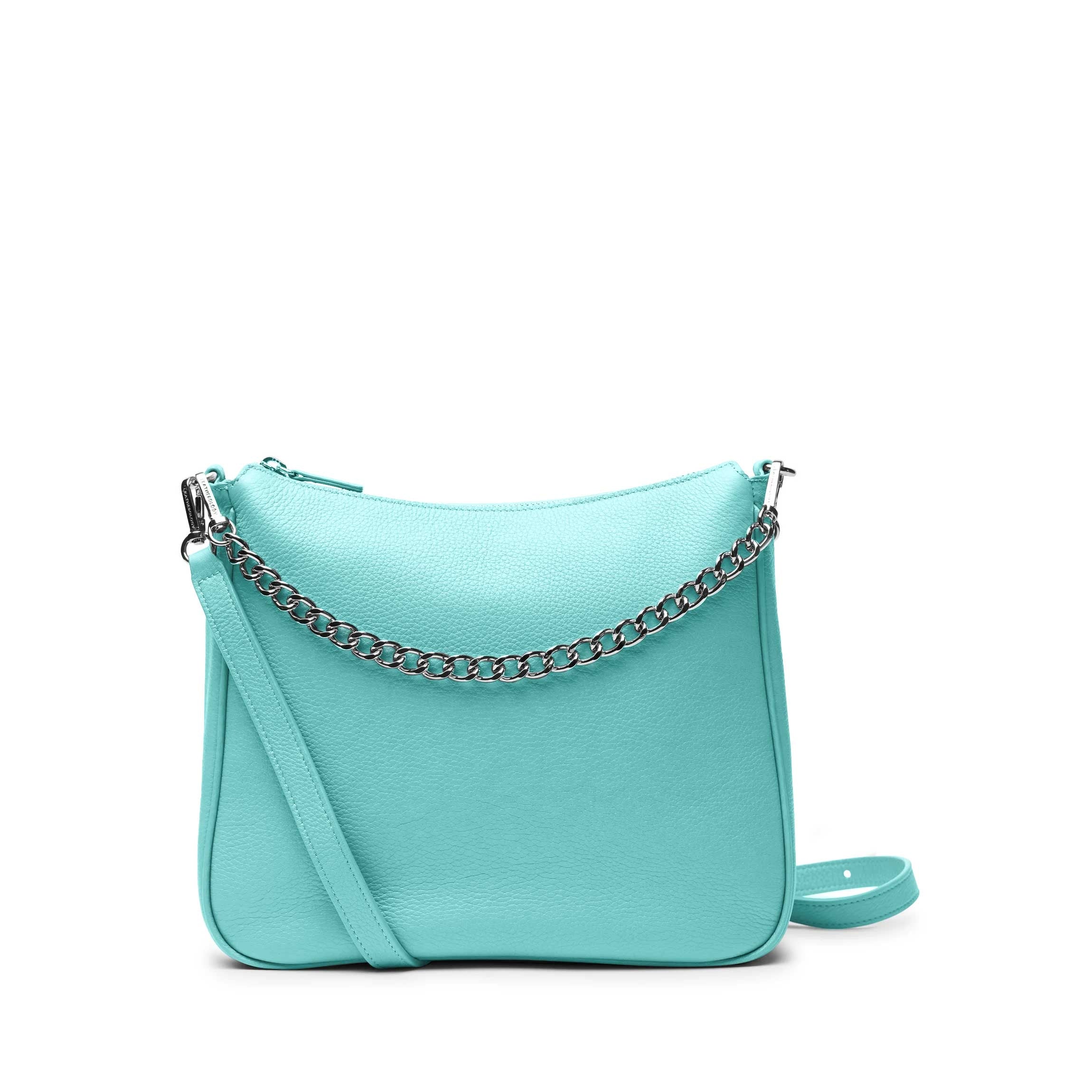 Greta Chain Medium Crossbody Bag in Celeste Blue - Stylish Shoulder Purse for Women, Perfect for Everyday Use, Work, and Evening Outings
