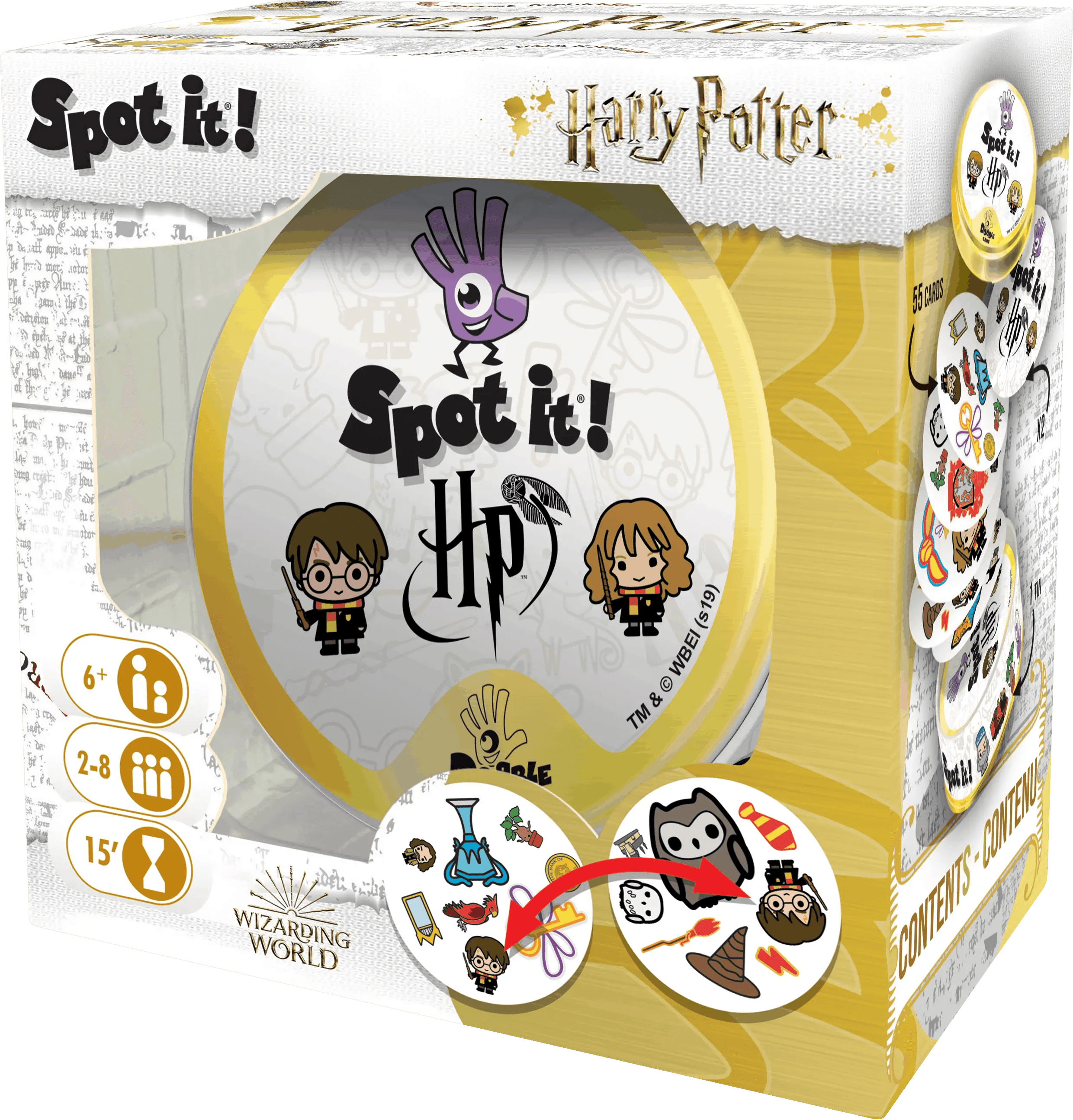 Harry Potter Dobble Card Game - Fun Family & Party Game for Kids & Adults - Perfect for Game Nights, Travel & Birthday Parties