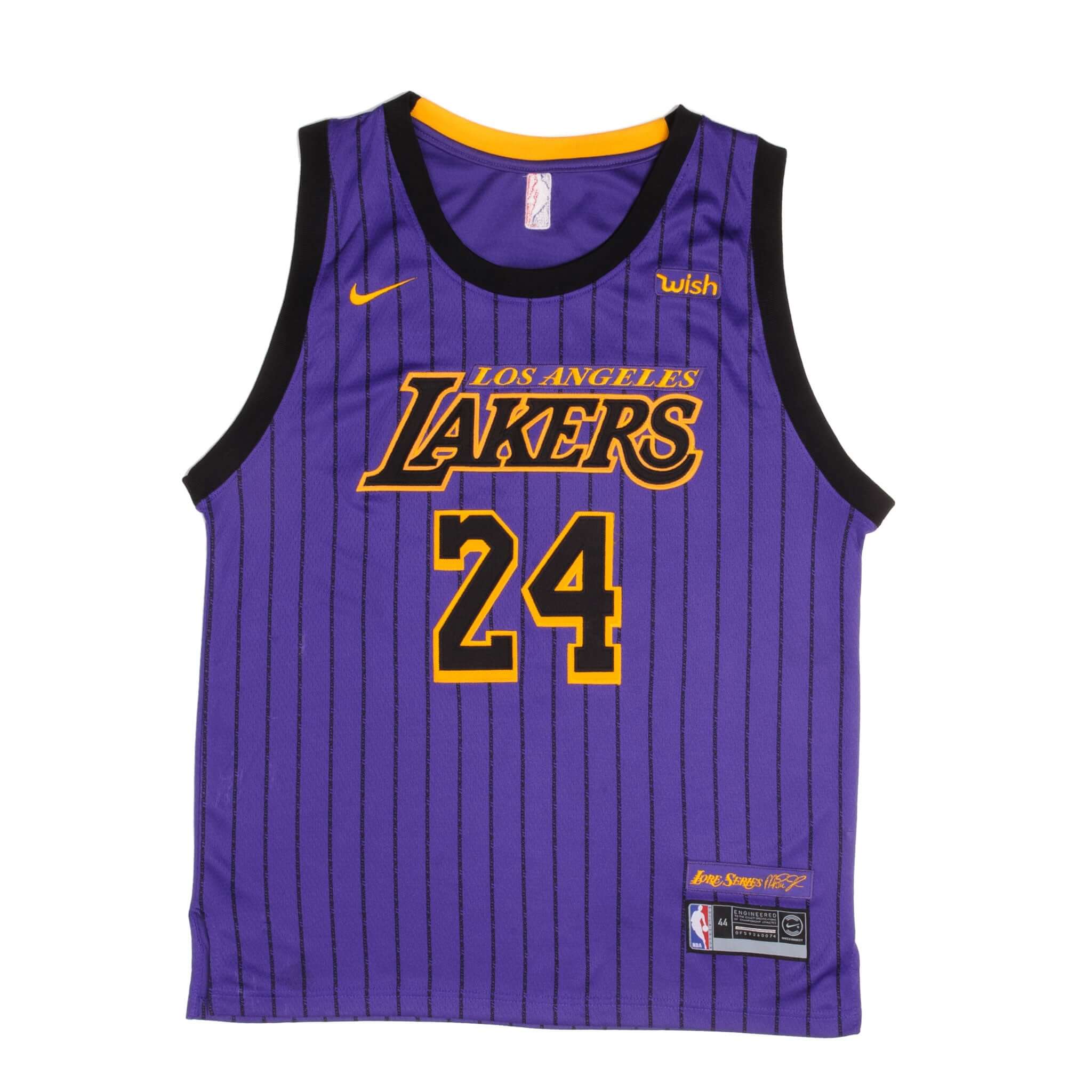 Nike NBA Los Angeles Lakers Kobe Bryant #24 Lore Series Swingman Jersey - Size 44 - Perfect for Game Day, Fan Events & Basketball Collectibles