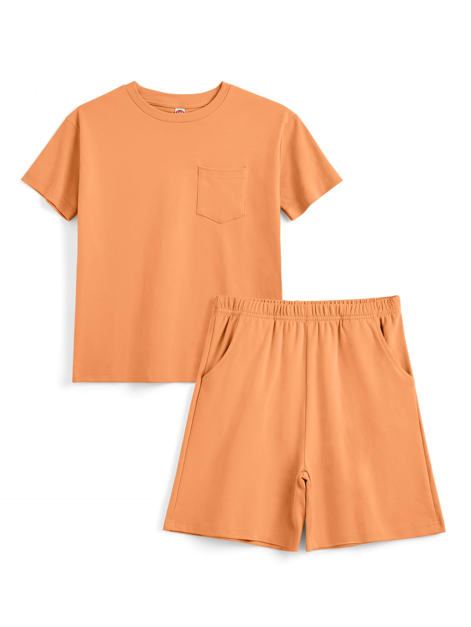 **Boys' Summer Outfits 2-Piece Short Sleeve T-Shirt & Shorts Set - 2025 Casual Tracksuit for Kids | Playground, Beach & Outdoor Activities**