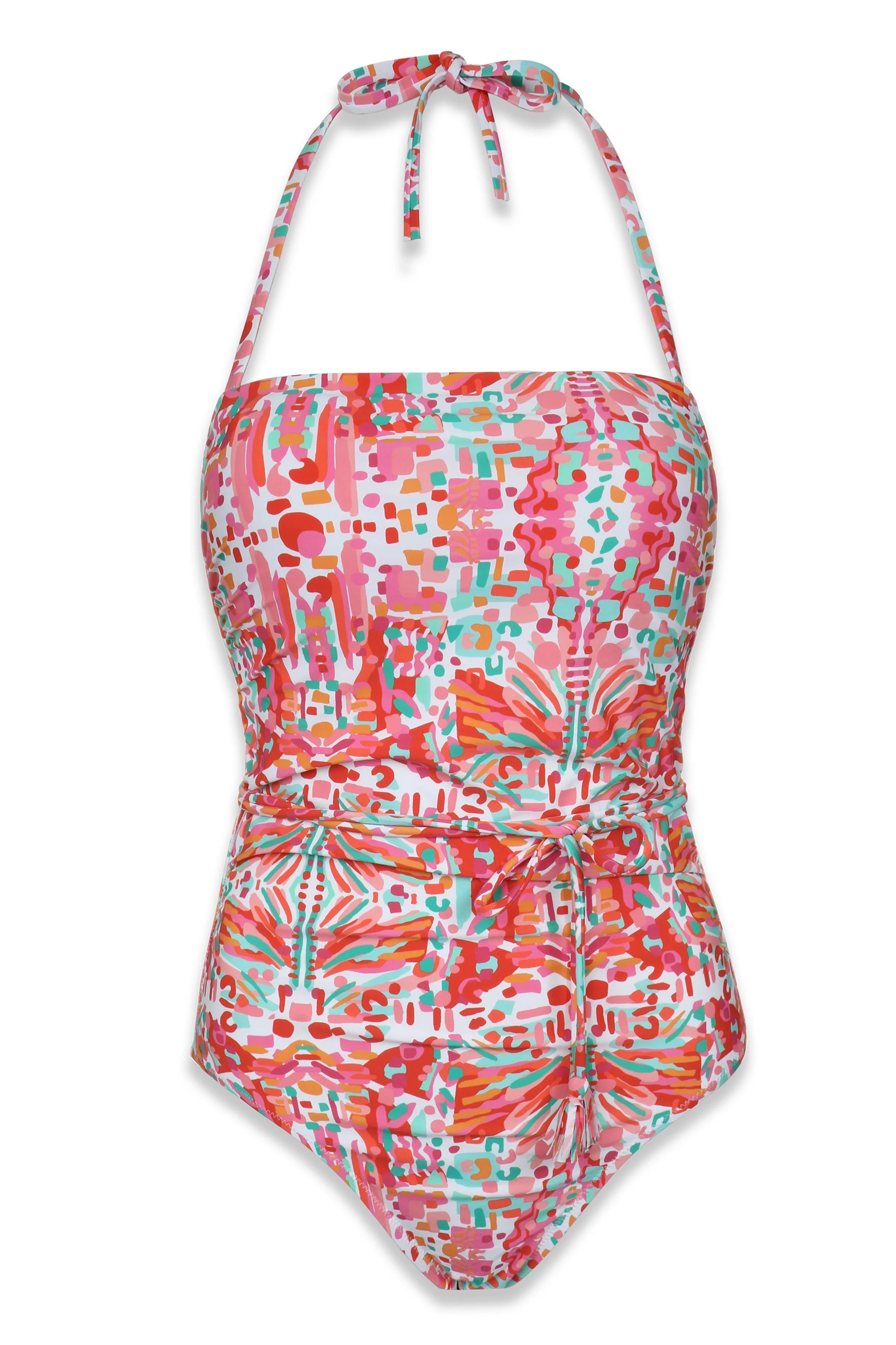 Tassel Belt Bandeau One Piece Swimsuit | Jungle De Rio Style Monokini for Women - Perfect for Beach Vacations, Pool Parties & Summer Getaways