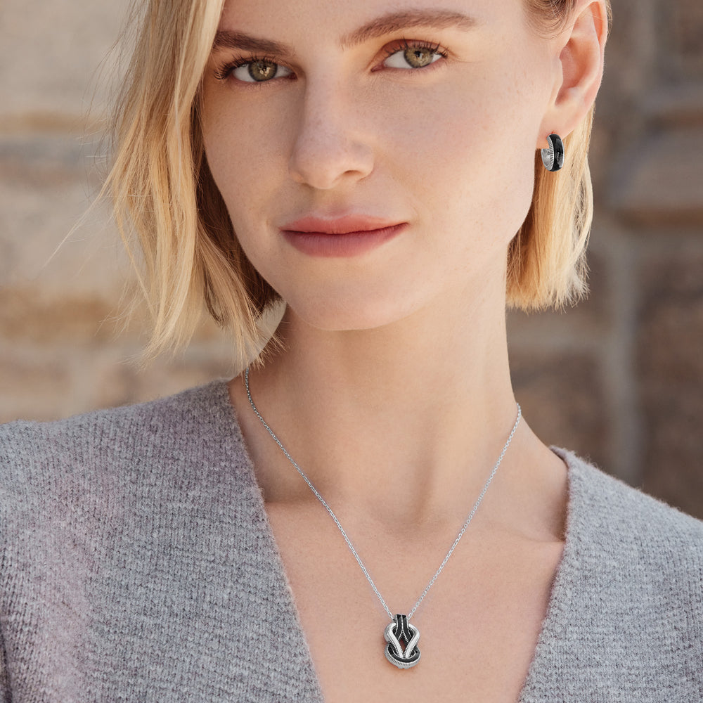 Brighton Interlok Harmony Petite Necklace - Sterling Silver Dainty Chain Necklace for Women, Elegant Layering Jewelry Gift for Her | Perfect for Everyday Wear, Date Nights & Special Occasions