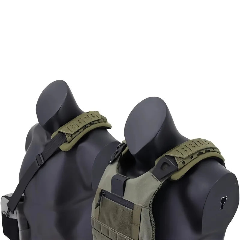 Tactical Shoulder Strap Pads - Soft Mesh Cushion for Backpacks & Vests (2-Pack) - Comfortable Padding for Hiking, Hunting & Outdoor Gear