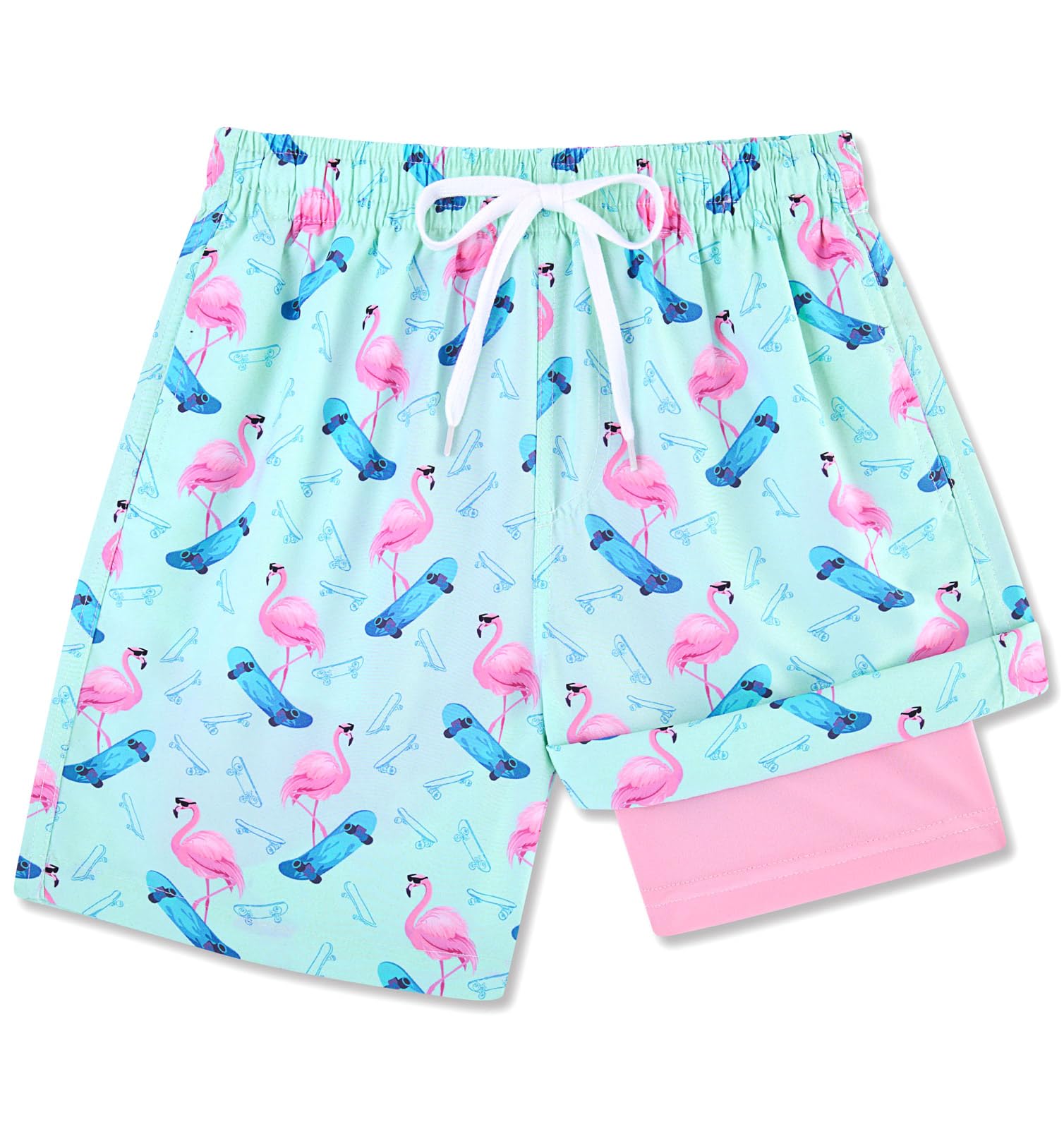 BFUSTYLE Boys Swim Trunks with Liner - Quick Dry Kids Bathing Suit for Pool & Beach