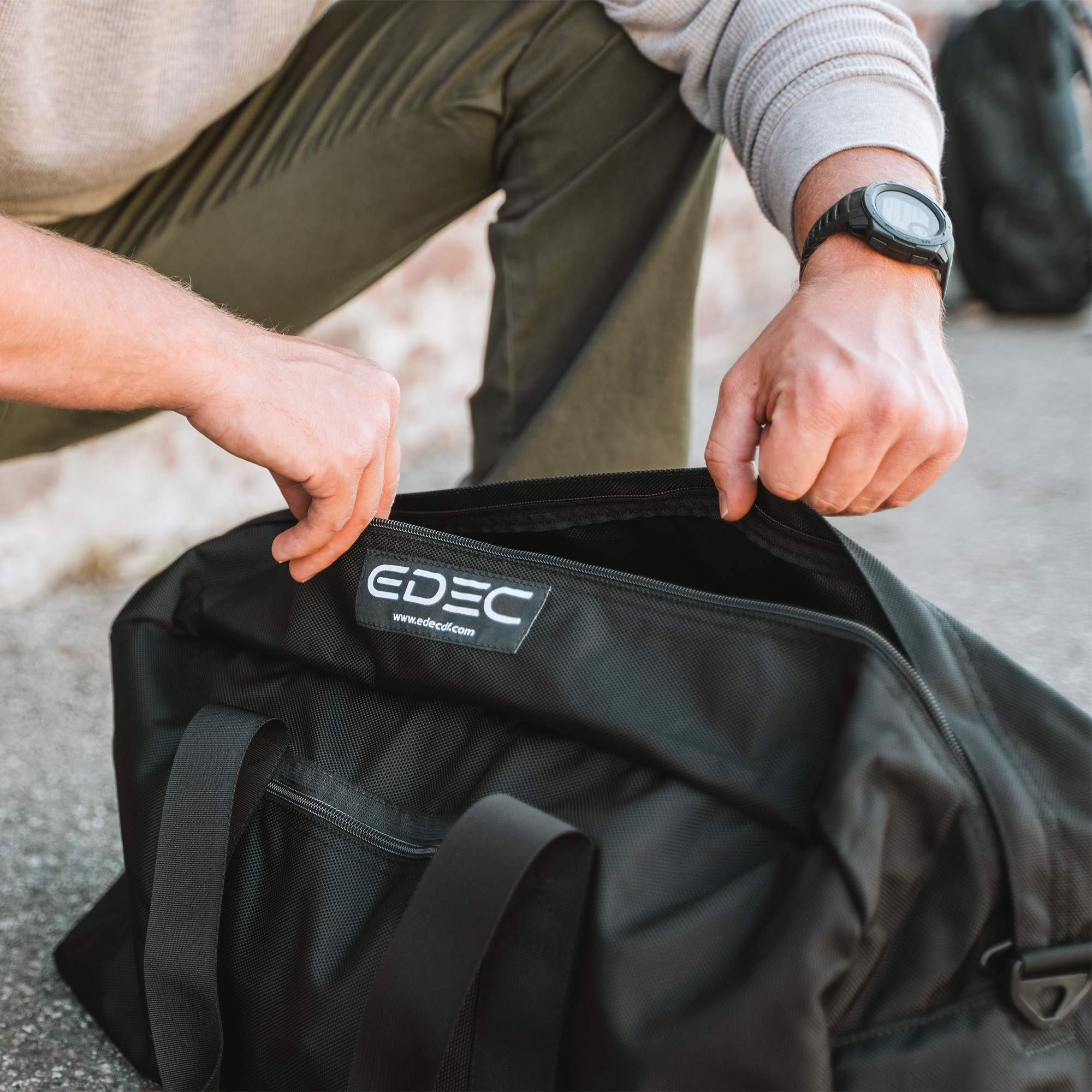 OffGrid Faraday Duffel Bag - Large Signal Blocking Anti-Tracking Anti-Spying Bag for Laptops, Tablets, Phones & Electronics | EMF Protection for Travel, Privacy & Security