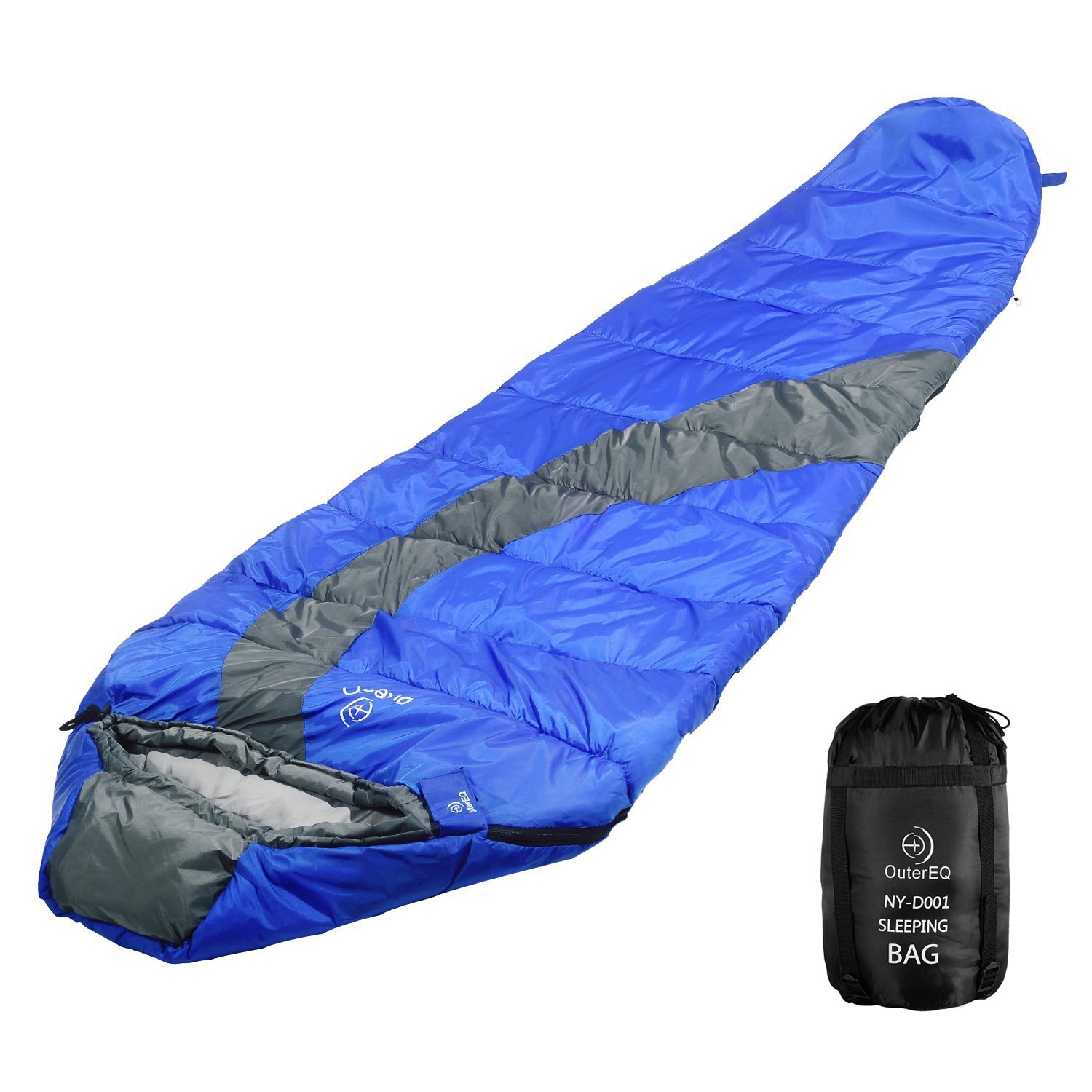 Ultra-Lightweight Compact Mummy Sleeping Bag with Waterproof Compression Sack - Perfect for Camping, Hiking, Backpacking & Outdoor Adventures