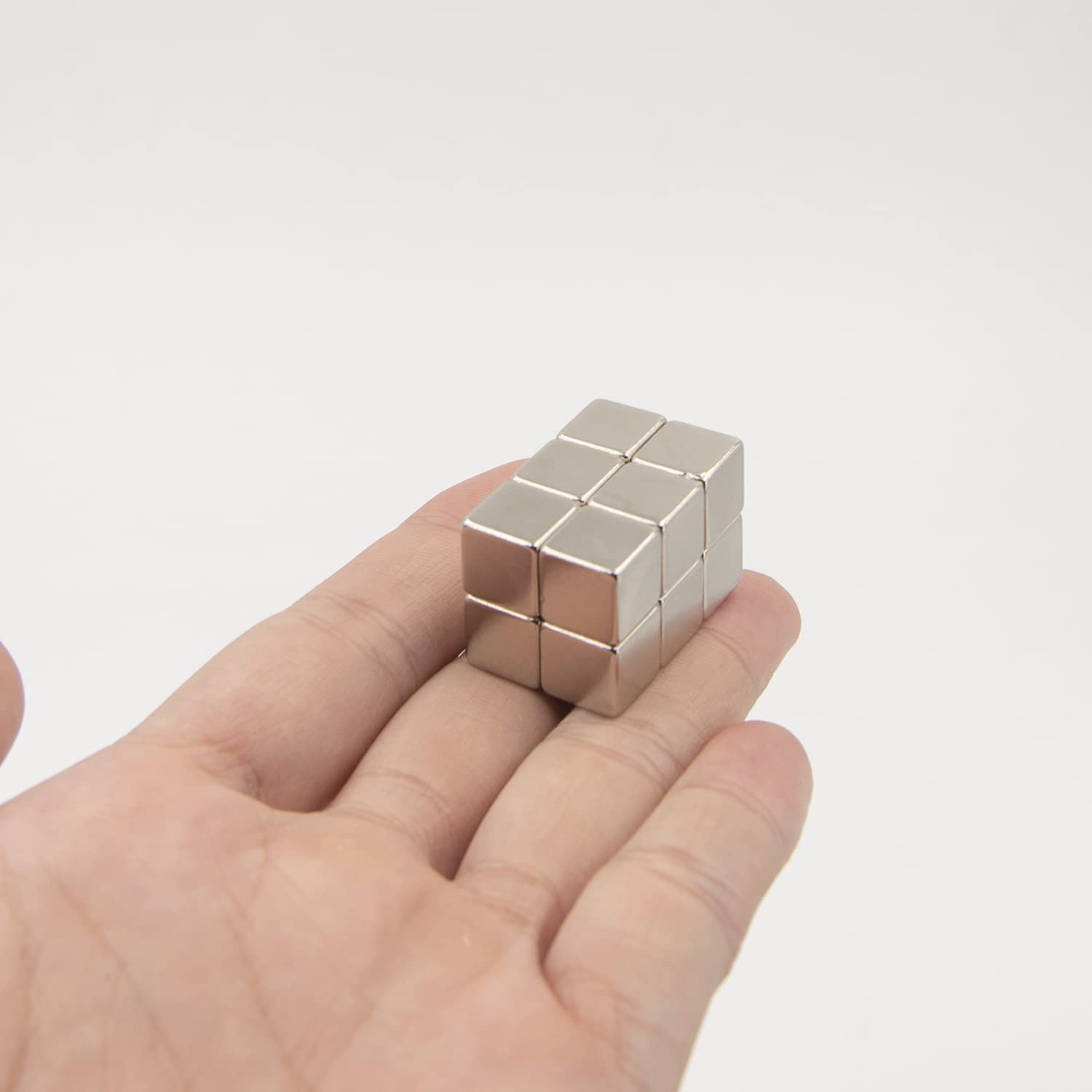 REALTH 12-Pack Neodymium Magnetic Cubes 0.39 Inch - Strong Rare Earth Magnets for Science Experiments, Industrial Use, DIY Projects & Education - Perfect for Fridge Organization, Whiteboard Displays & Workshop Tools