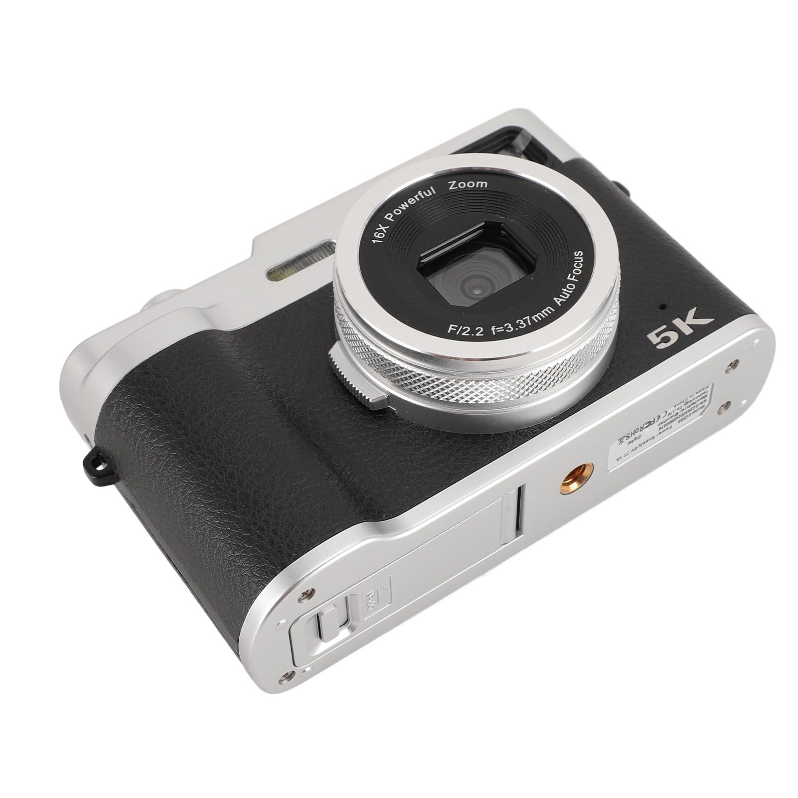 5K Anti-Shake Vlogging Camera for YouTube & Travel - 48MP Digital Camera with Flip Screen, WiFi & 4K Video - Perfect for Blogging, Vlogging & Photography (Black)