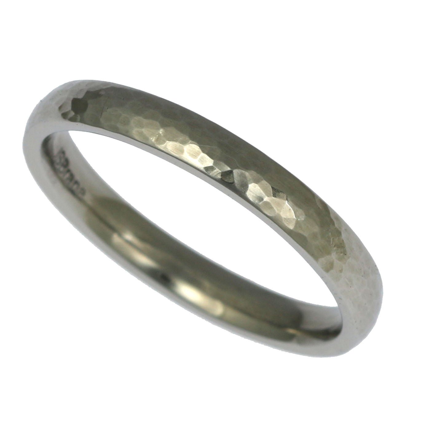 3mm Hammered Comfort Fit Stainless Steel Men's Wedding Band Ring - Durable & Hypoallergenic for Everyday Wear, Anniversary Gift, or Special Occasions