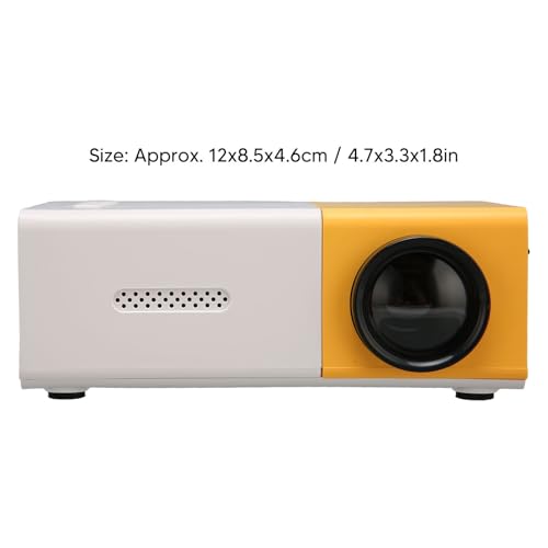 HD 1080P Portable Projector - Compact Home Theater Video Projector with HiFi Sound | Compatible with Smartphone, TV Stick, Tablet & Laptop | Perfect for Movie Nights, Gaming & Outdoor Entertainment