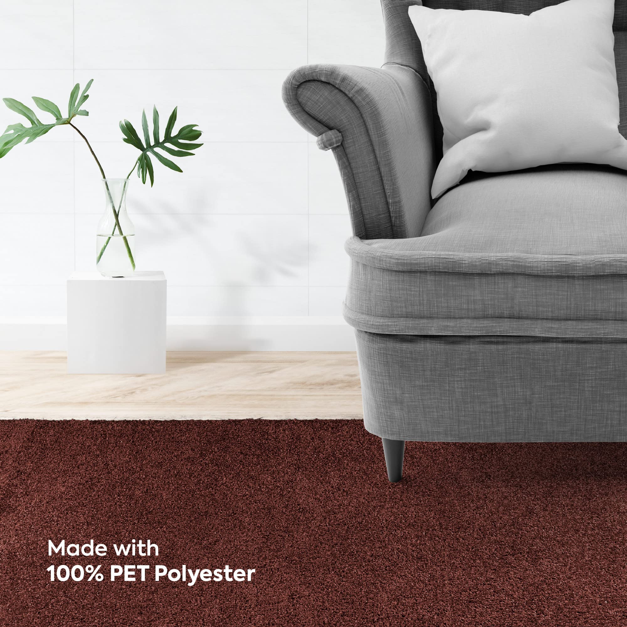 Premium Chocolate Brown Indoor/Outdoor Runner Rug 2' x 12' - Commercial Grade, Pet & Kid Friendly, Stain Resistant - Perfect for Living Room, Hallway, Wedding Aisle, Event Decor - Made in USA