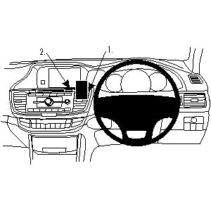 ClicOn No Holes Dashboard Mount for Honda Accord 2013-2015 | Secure Phone Holder for Hands-Free Driving & GPS Navigation